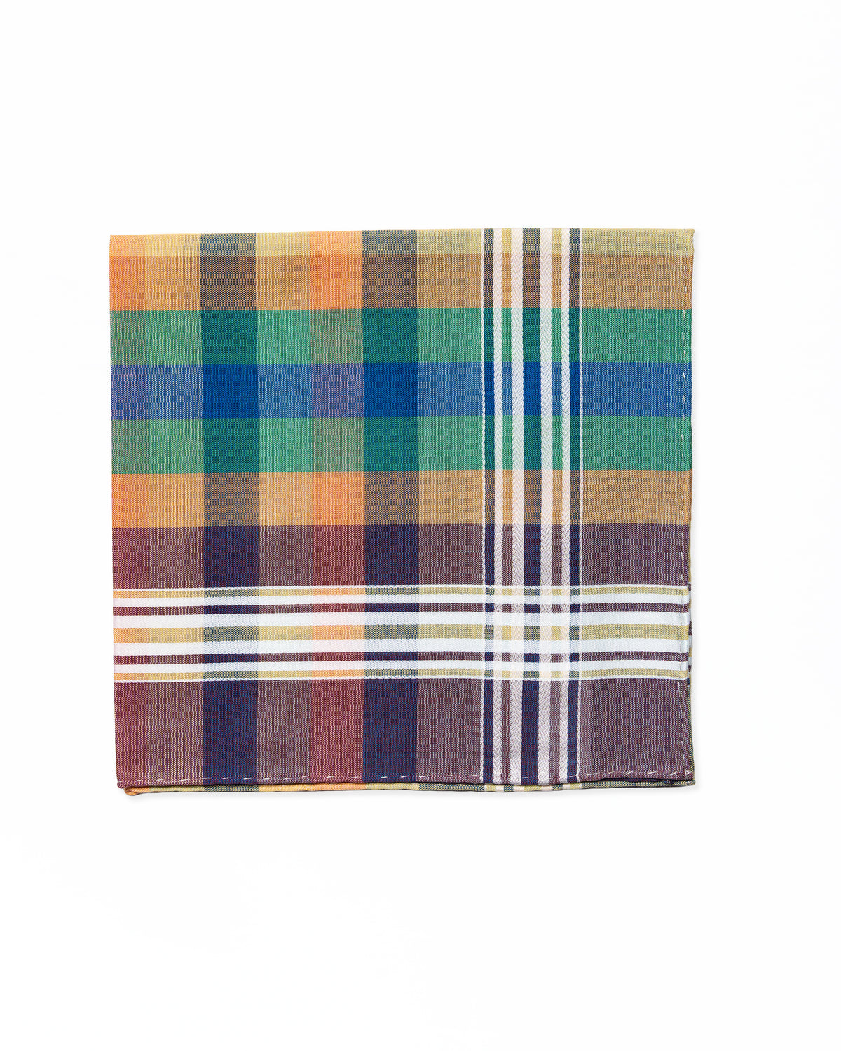 Pocket Square Madras Azul / SIMONNOT GODARD