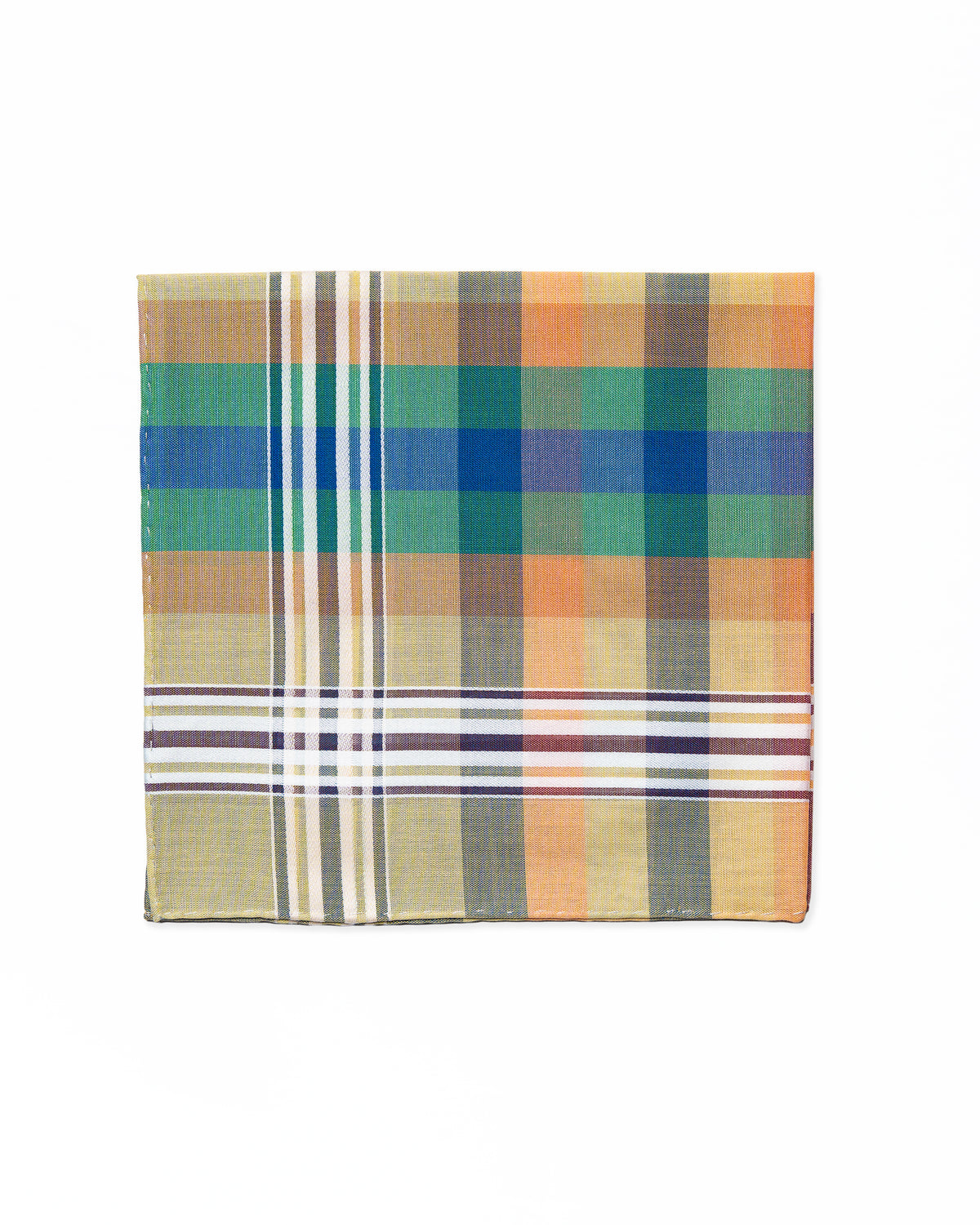 Pocket Square Madras Azul / SIMONNOT GODARD