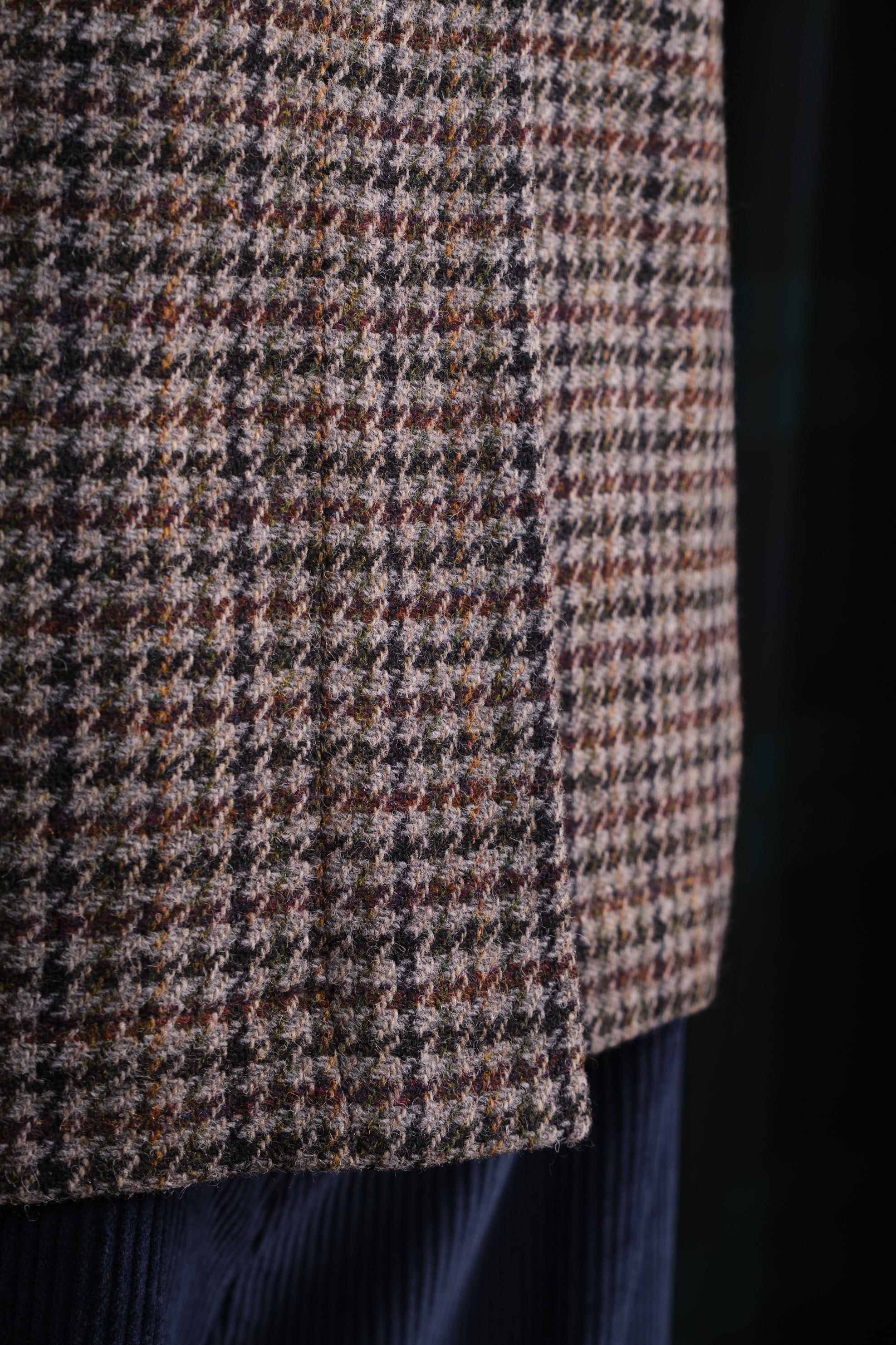 Sahariana Lana Tweed Houndstooth Grey / CASA SARTORIAL