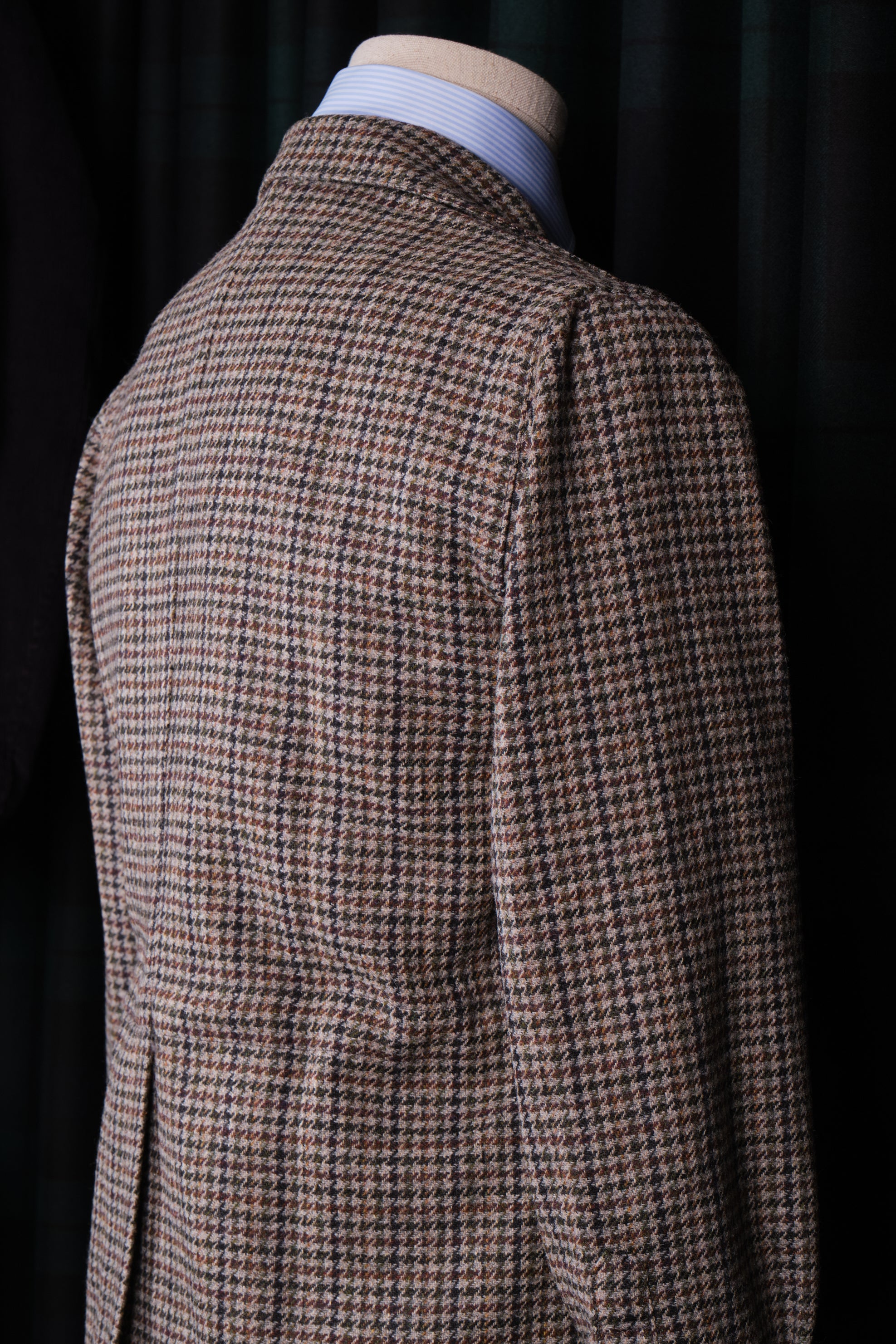 Sahariana Lana Tweed Houndstooth Grey / CASA SARTORIAL