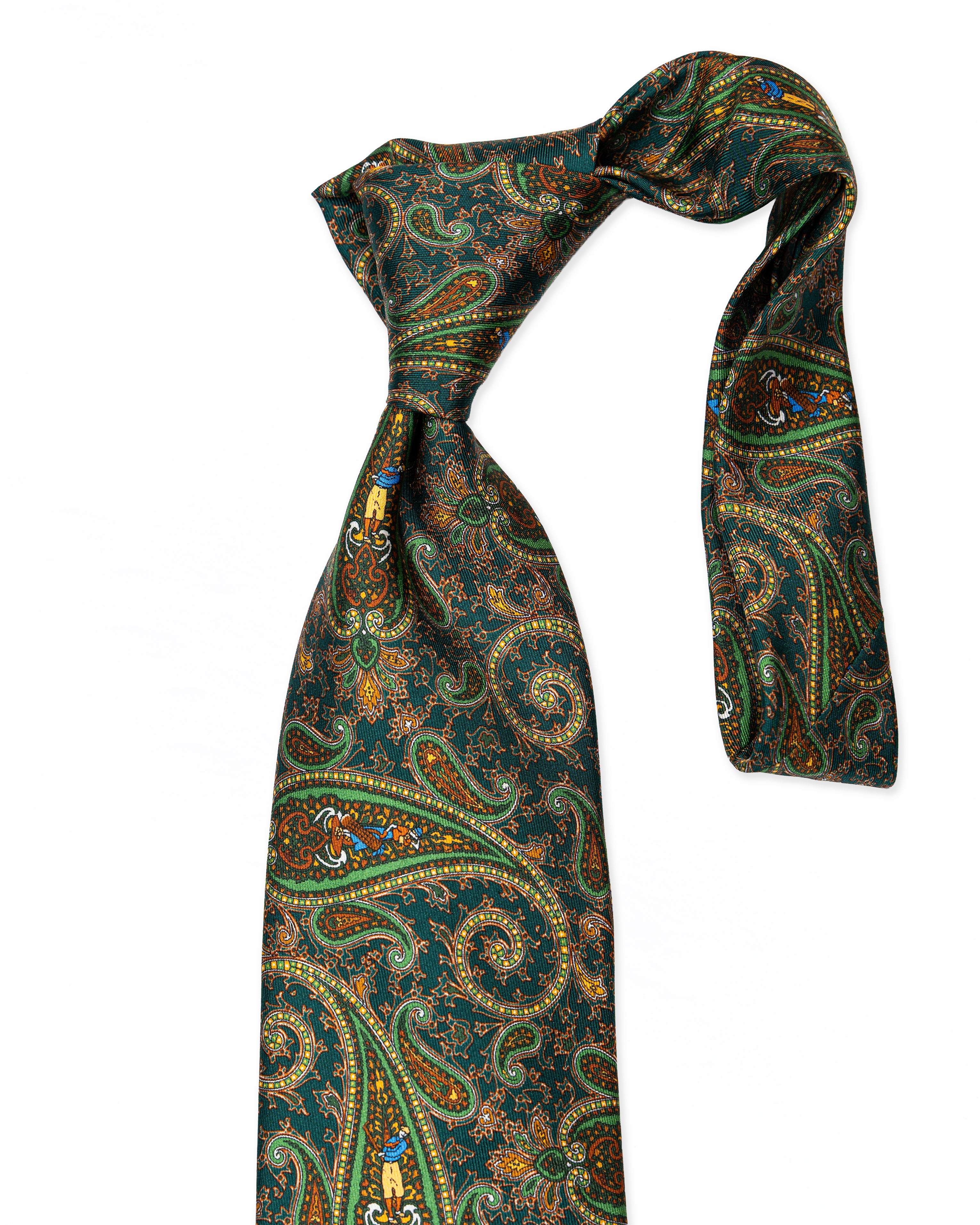 Corbata de Seda Verde Paisley | Biagio Santo X S.18