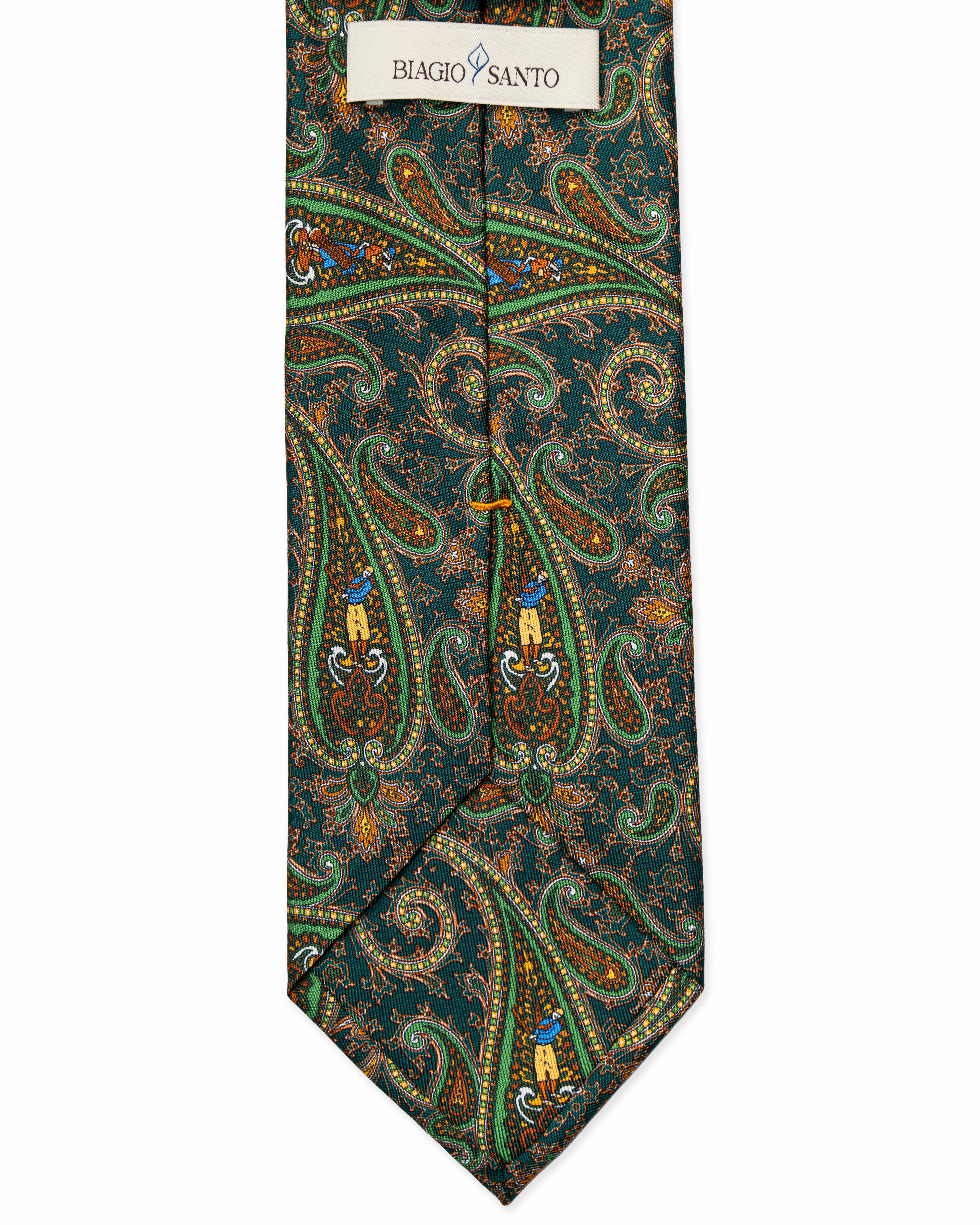 Corbata de Seda Verde Paisley | Biagio Santo X S.18