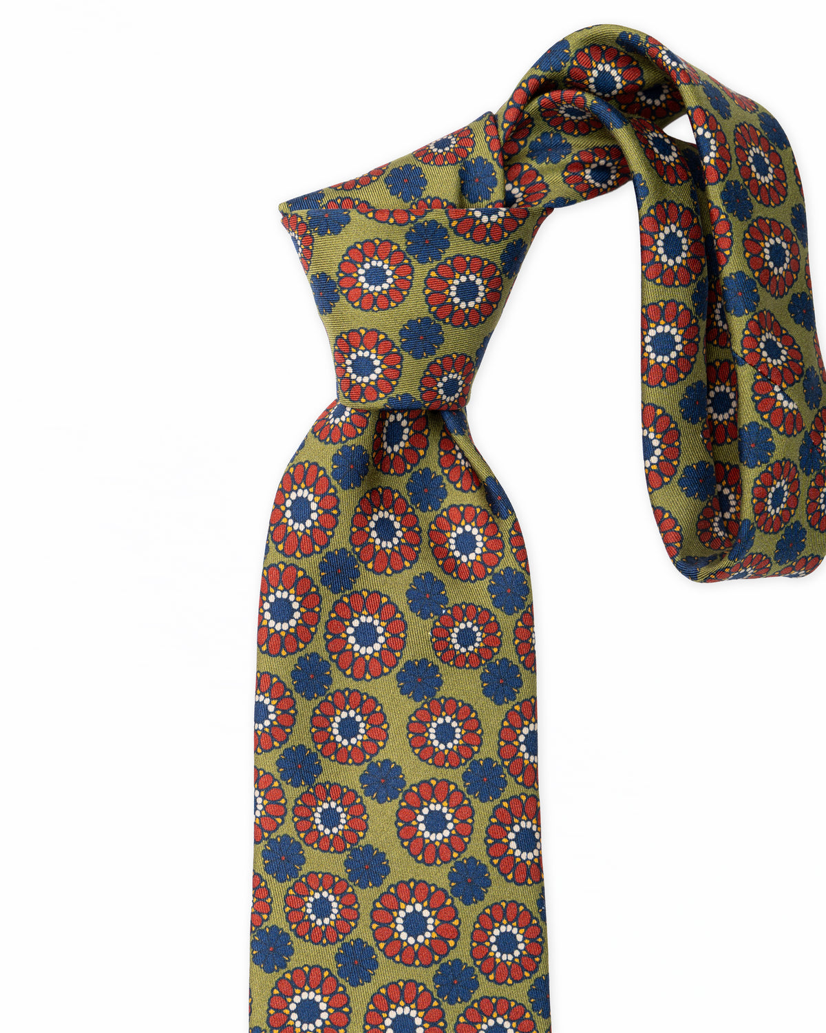 Corbata de seda Verde | PAOLO ALBIZZATI