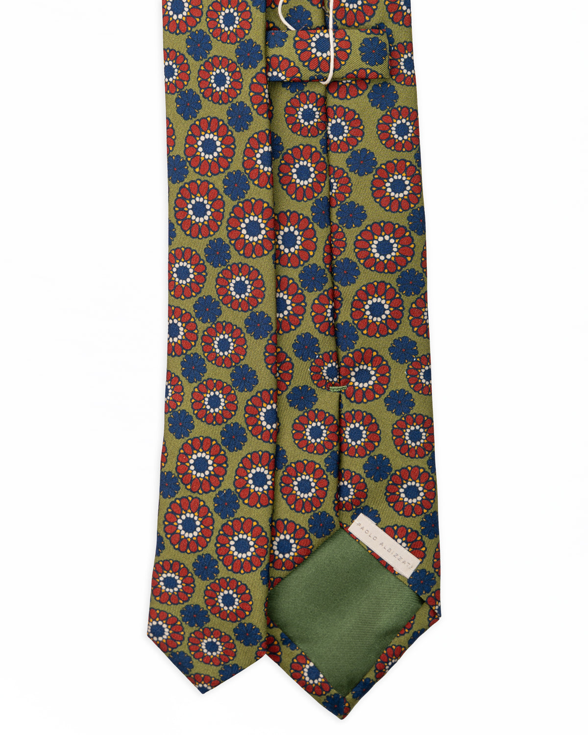 Corbata de seda Verde | PAOLO ALBIZZATI