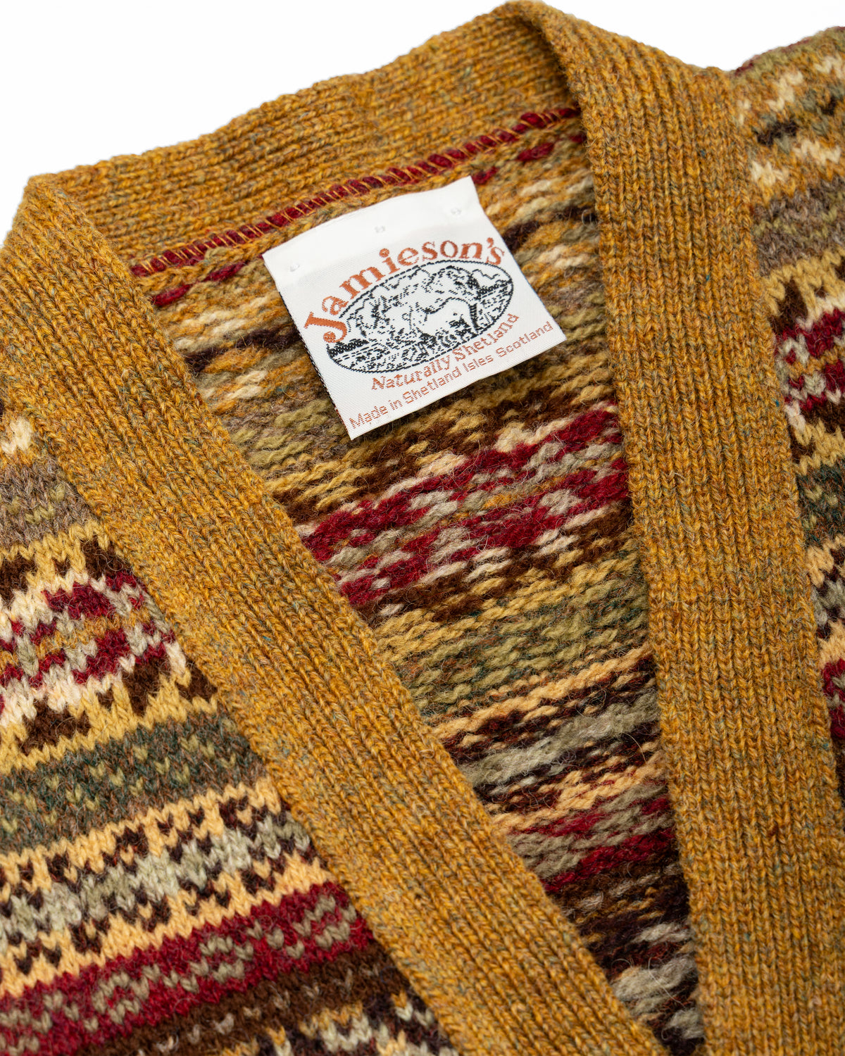 Knitted Sleeveless Vest Cardigan Fair Isle | Jamieson's