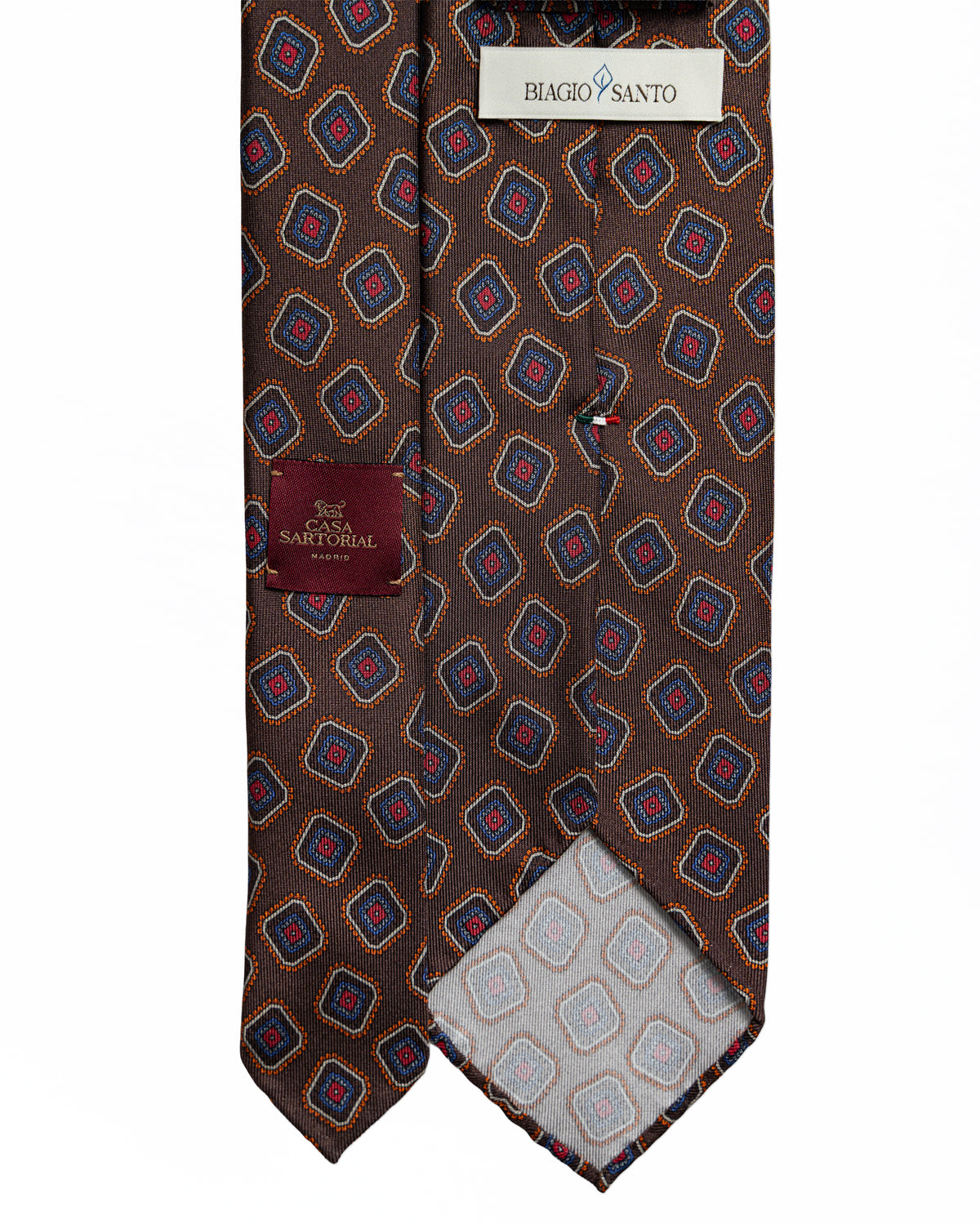 Corbata de Seda marrón | Biagio Santo