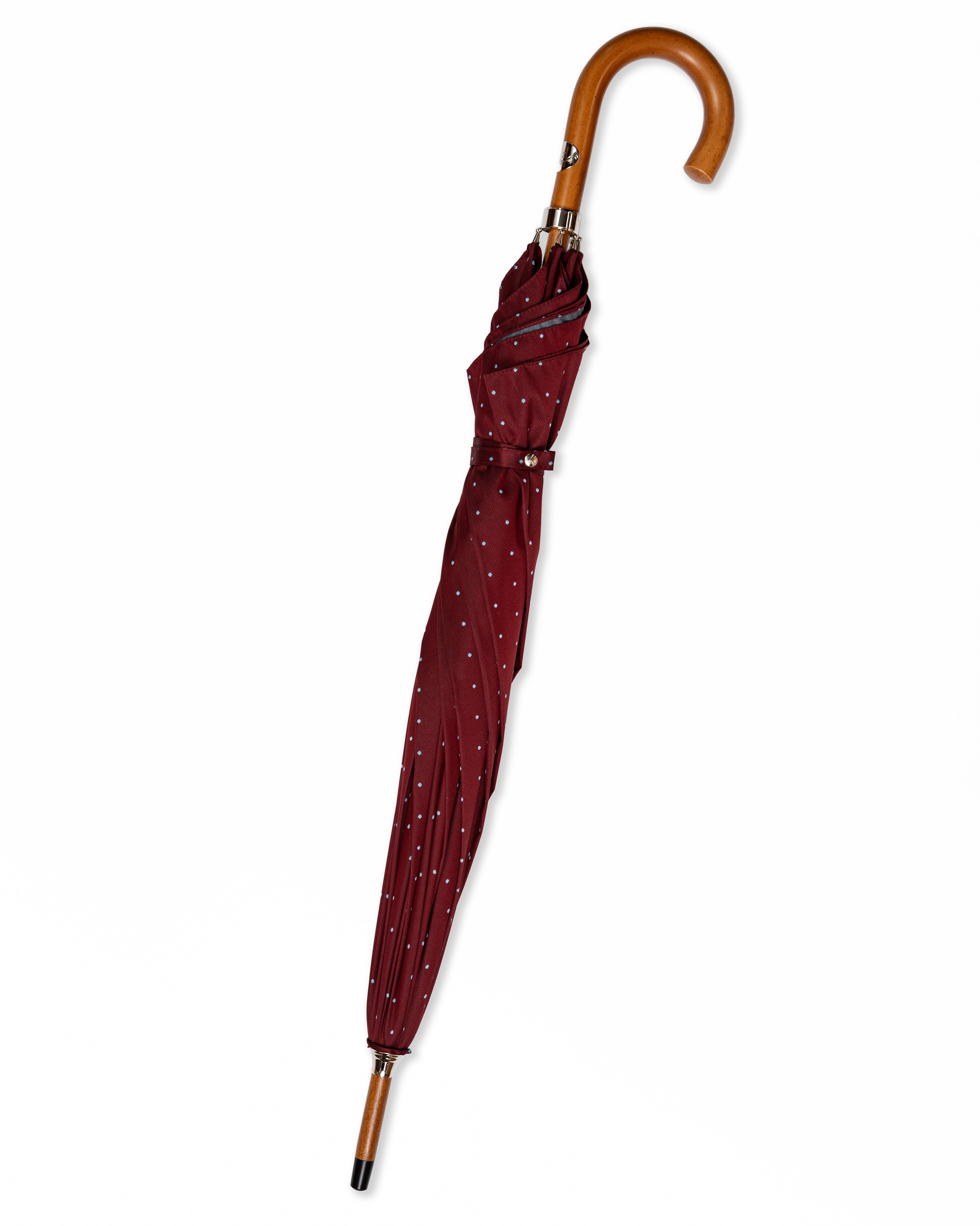 Paraguas Francesco Maglia Larga Rojo Polka dot