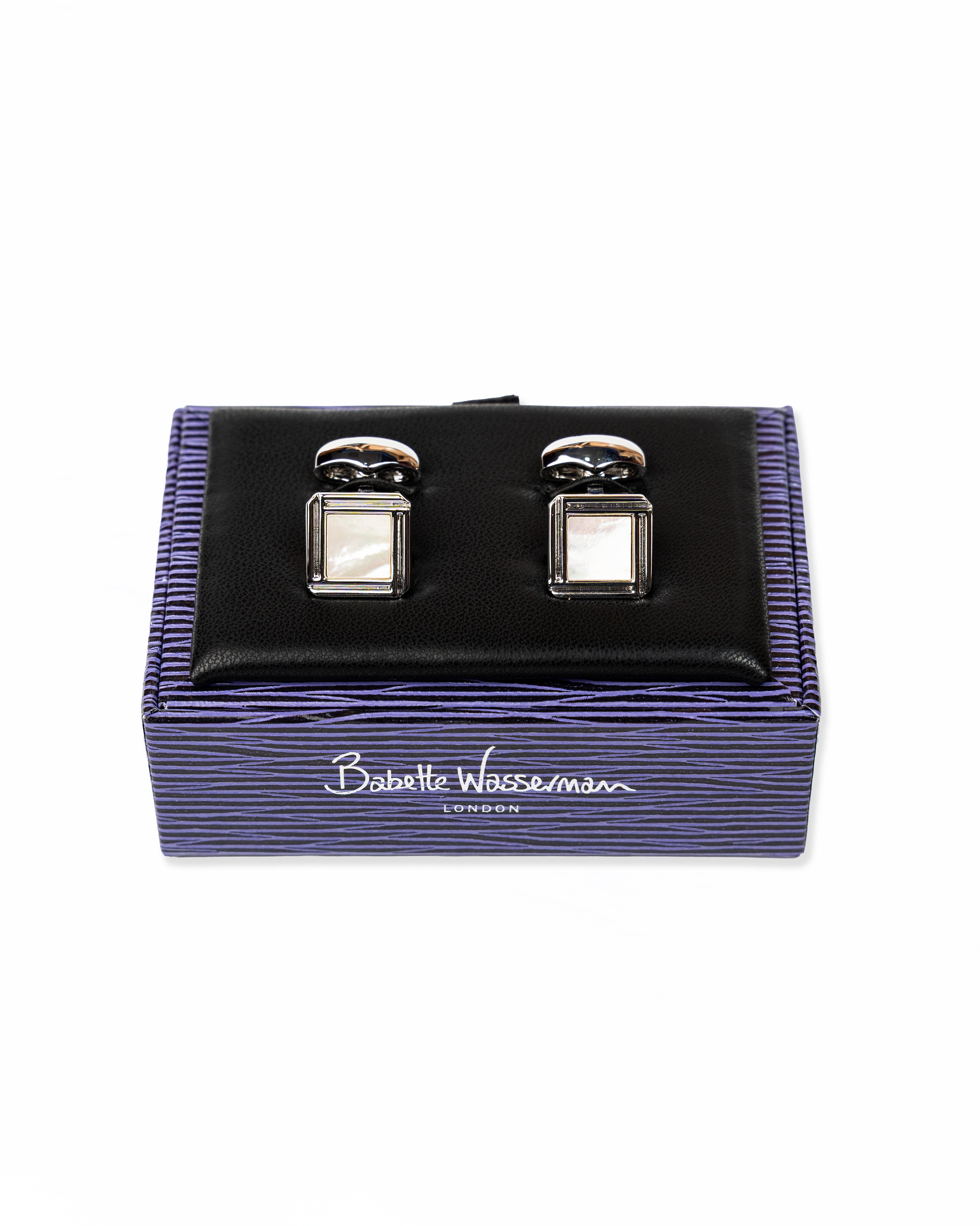 Celtic Cufflinks Mother of Pearl | Babette Wasserman