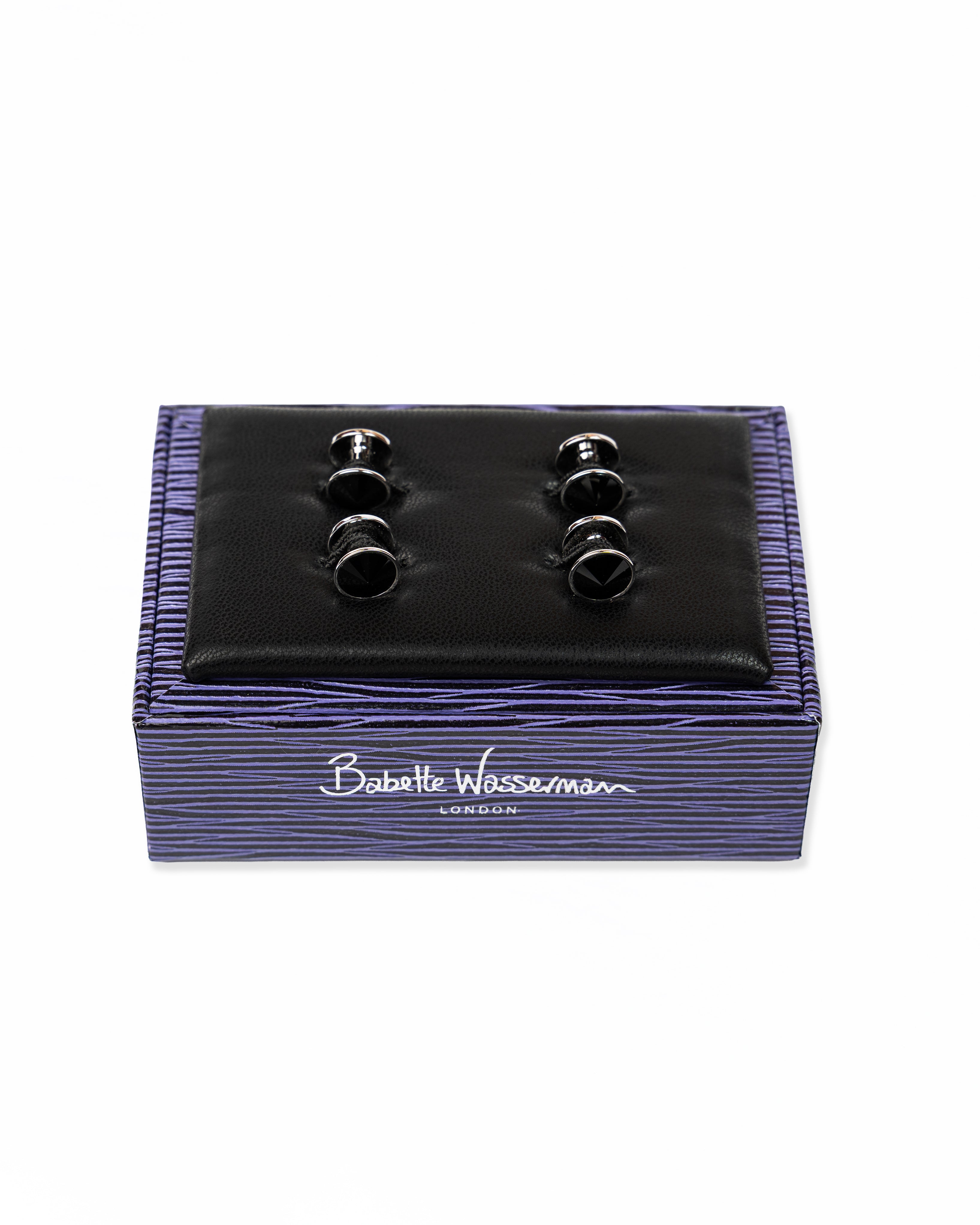 Galileo Stud Set Jet | Babette Wasserman
