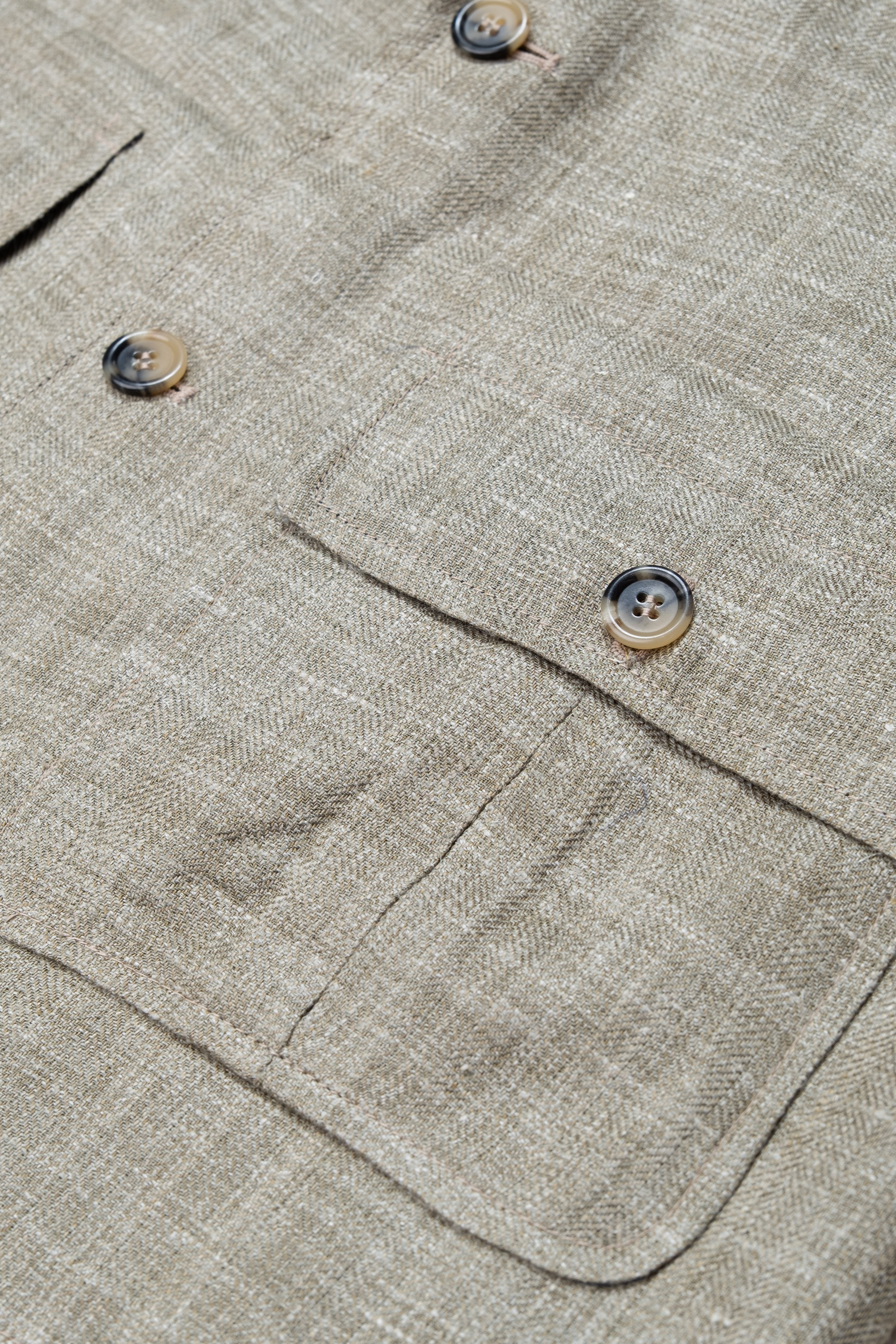 Chaleco Teba de Lino Espiga Verde Magee / CASA SARTORIAL