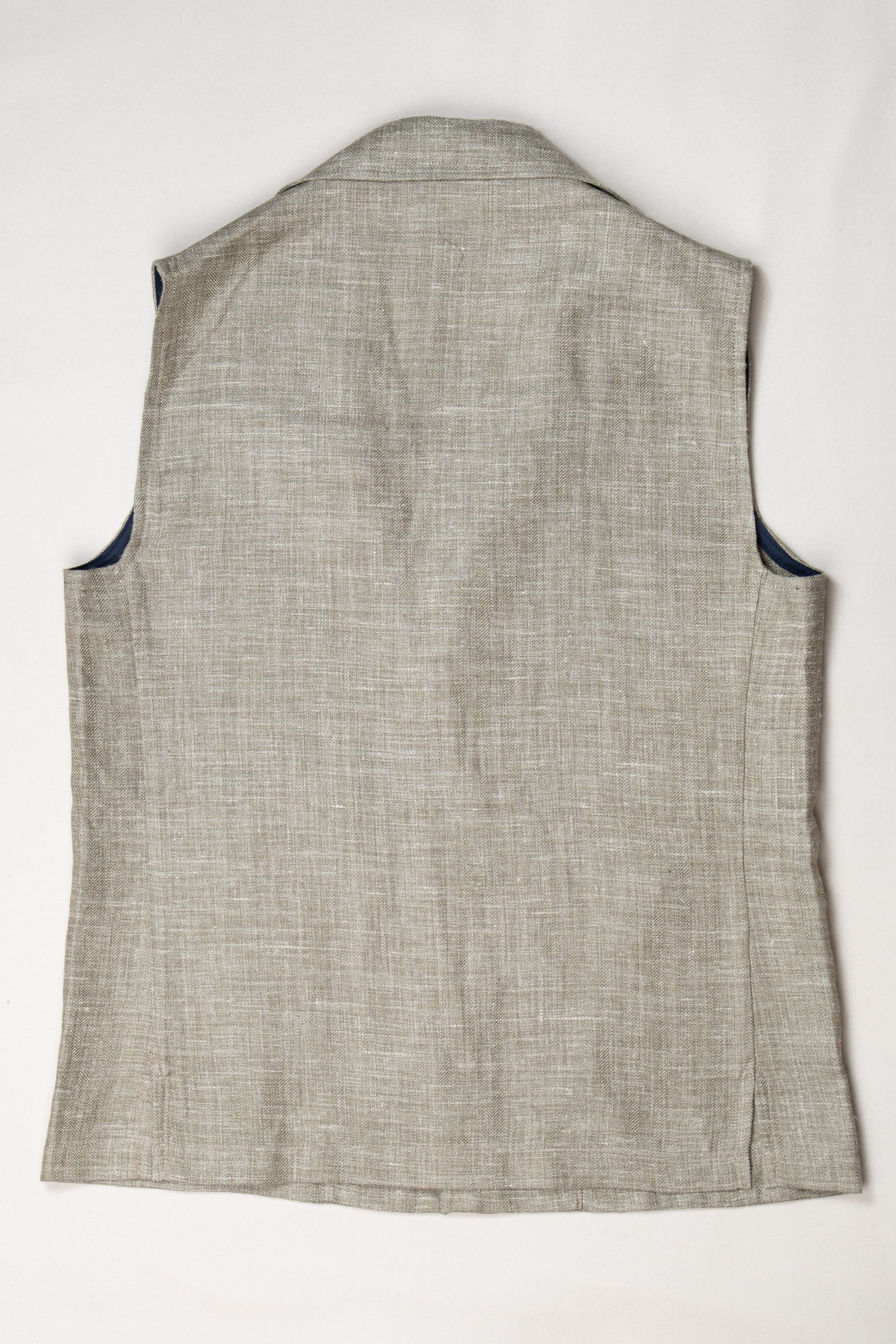 Chaleco Teba de Lino Espiga Verde Magee / CASA SARTORIAL