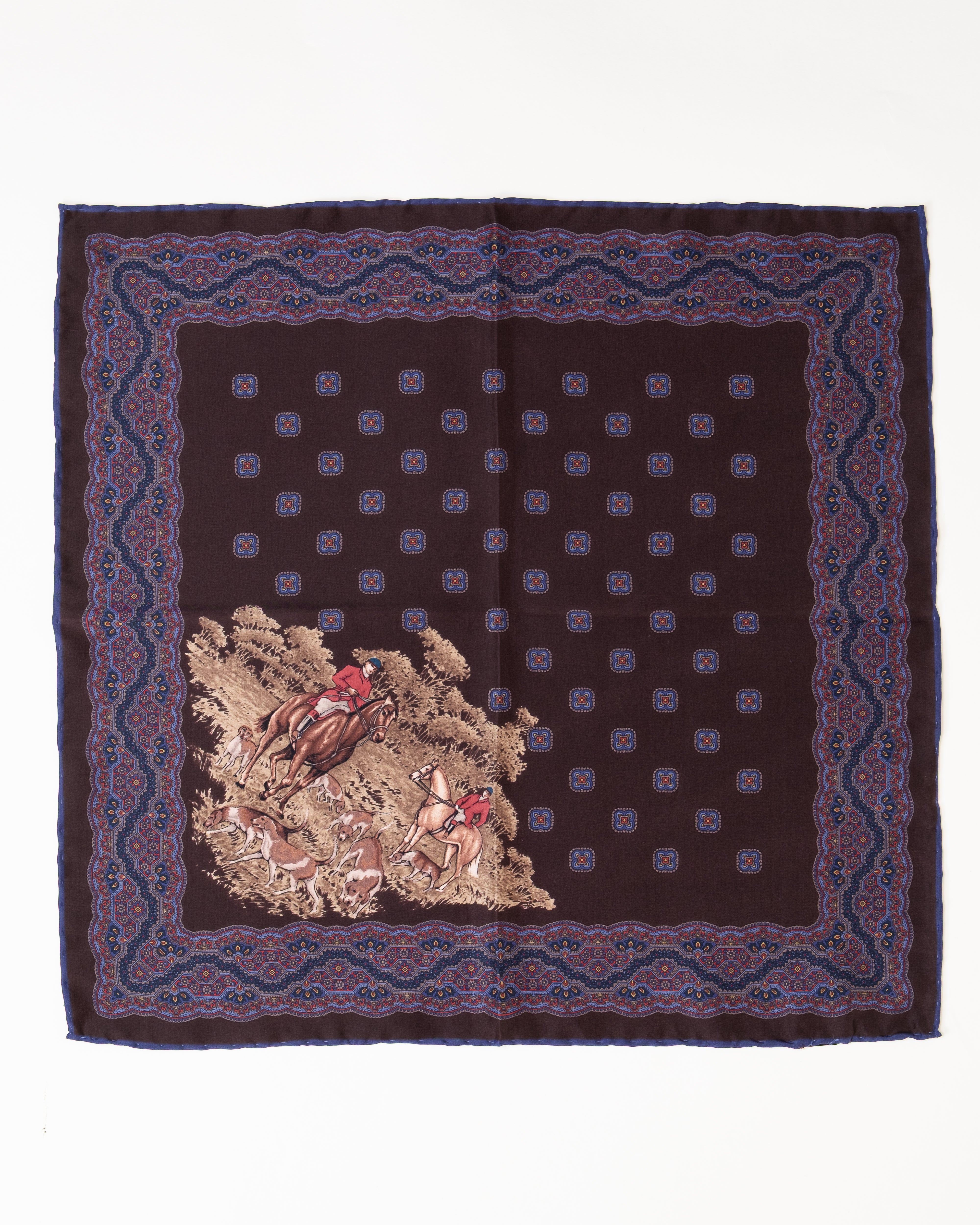 Pocket Square de seda / Vino tinto