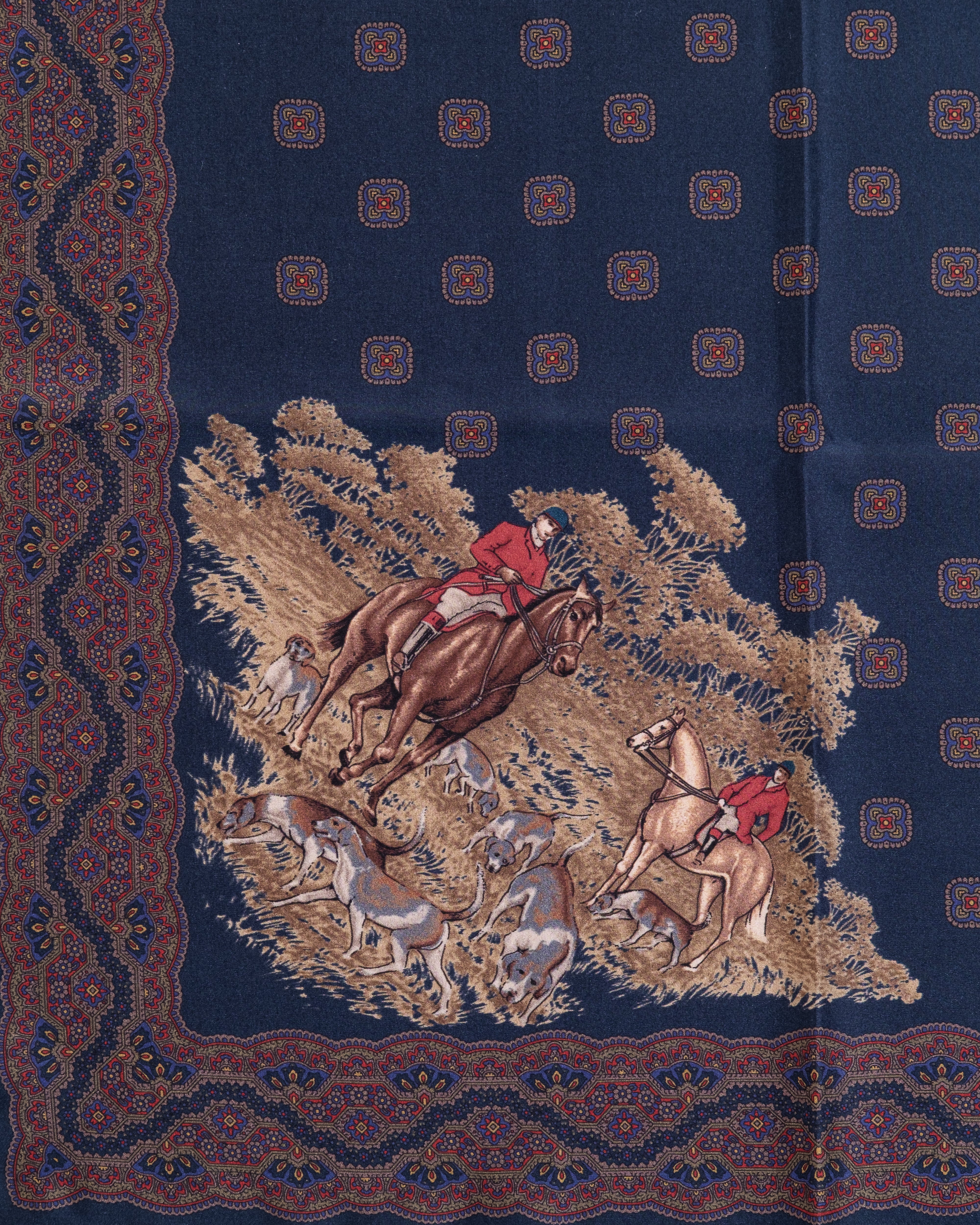 Pocket Square de Seda / Azul Marino