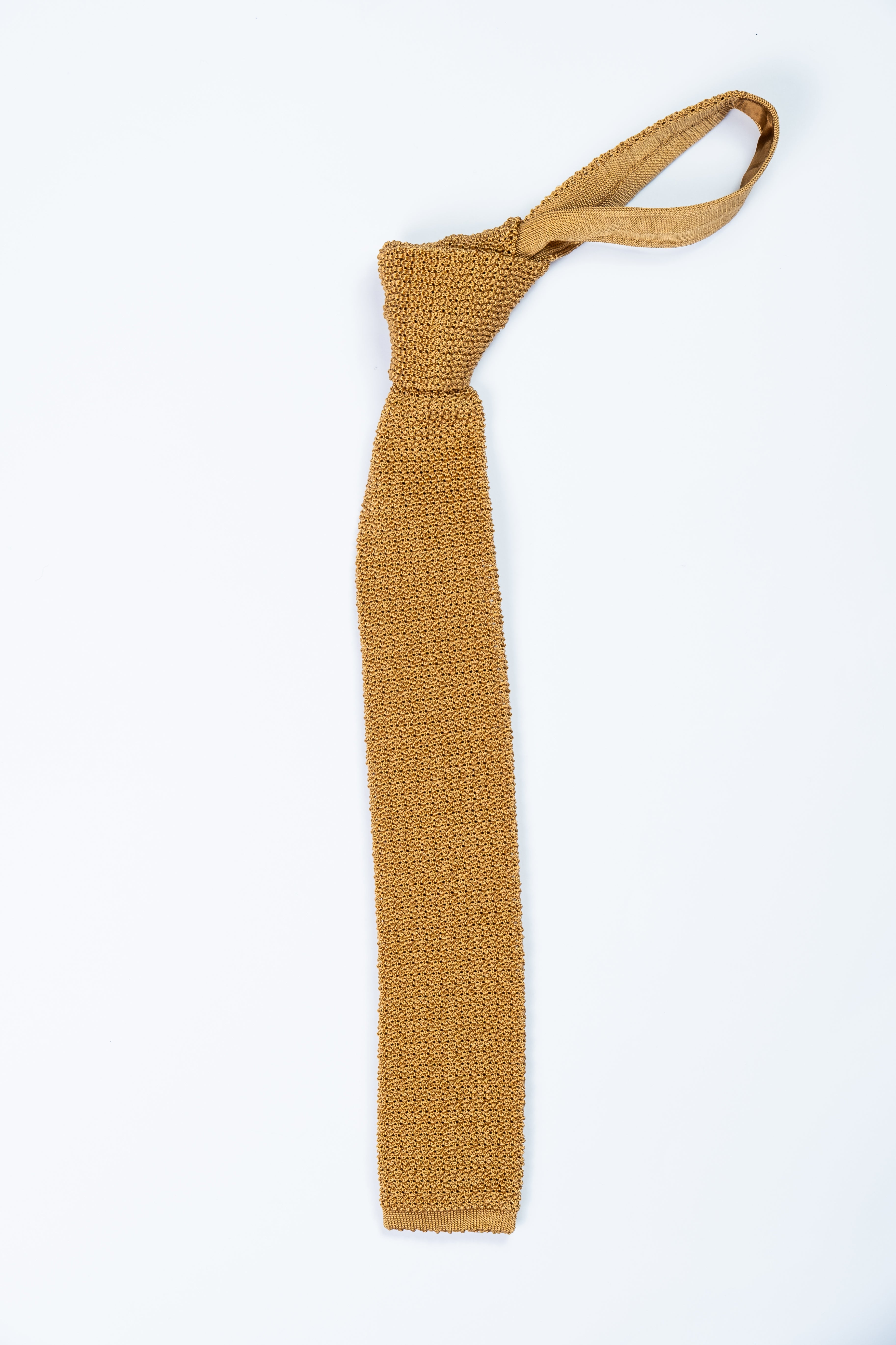 Corbata de seda tejida Amarilla / ASCOT x CASA SARTORIAL