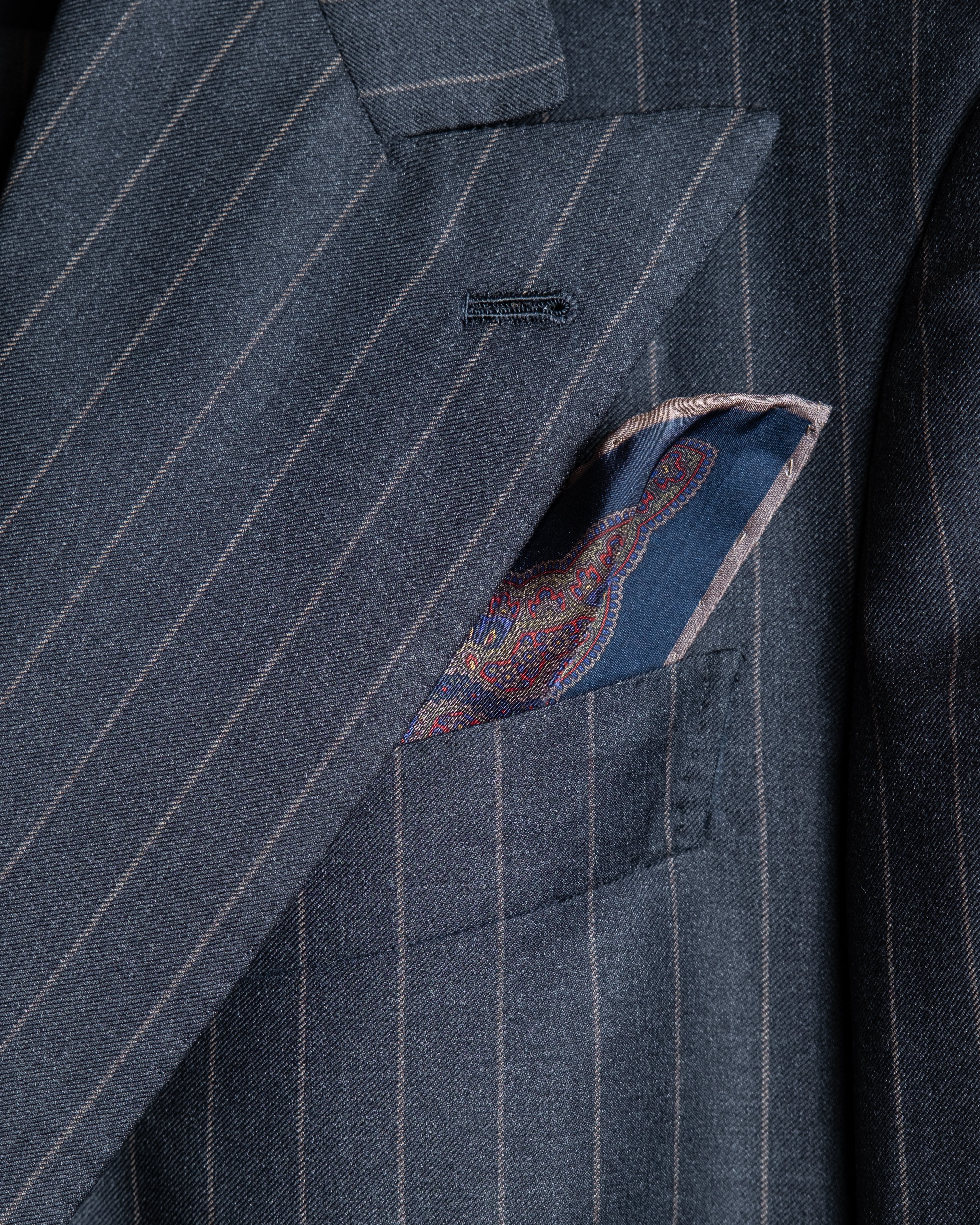Pocket Square de Seda / Azul Marino