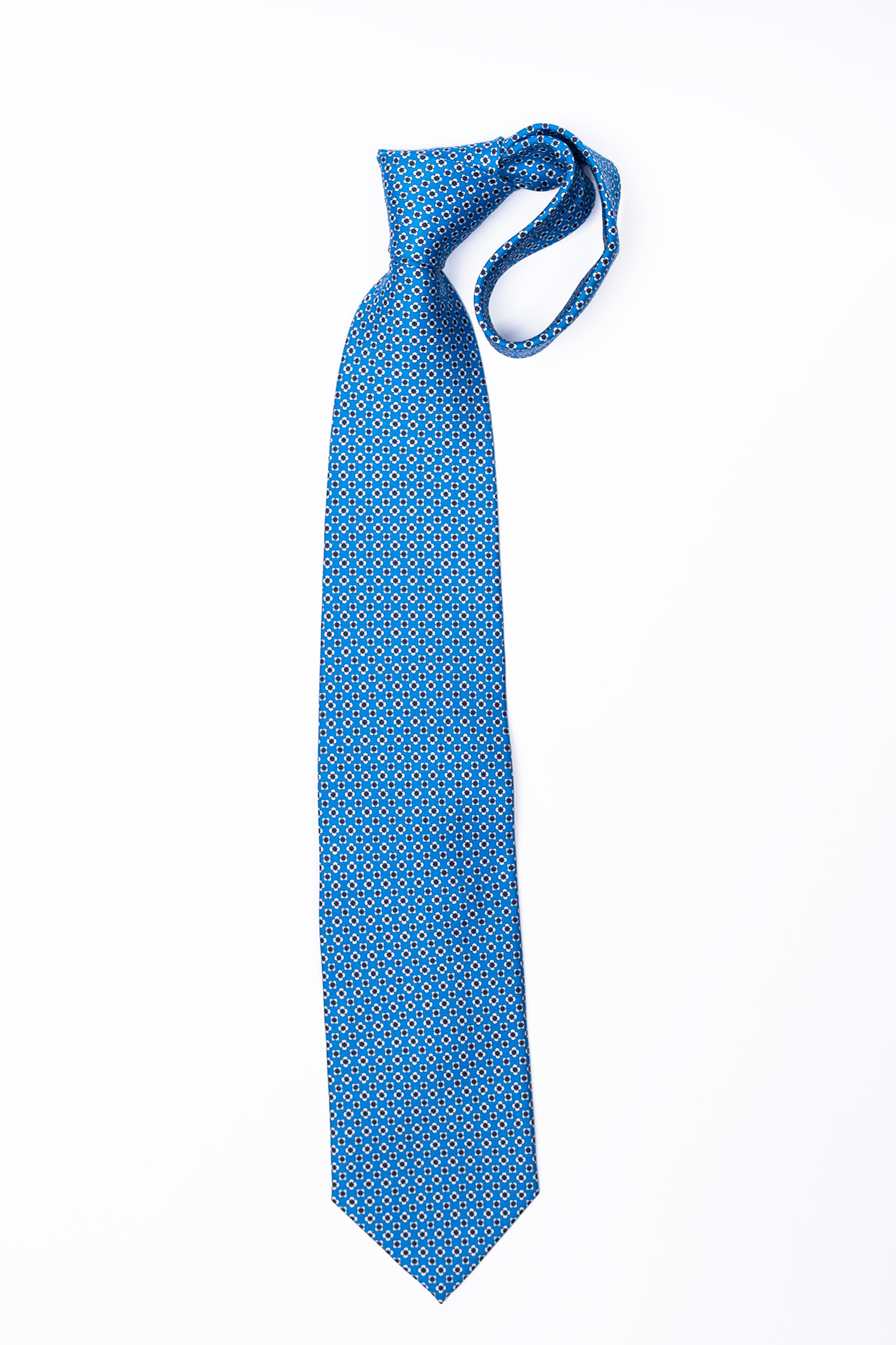 Corbata de seda Azul Flores / Personality
