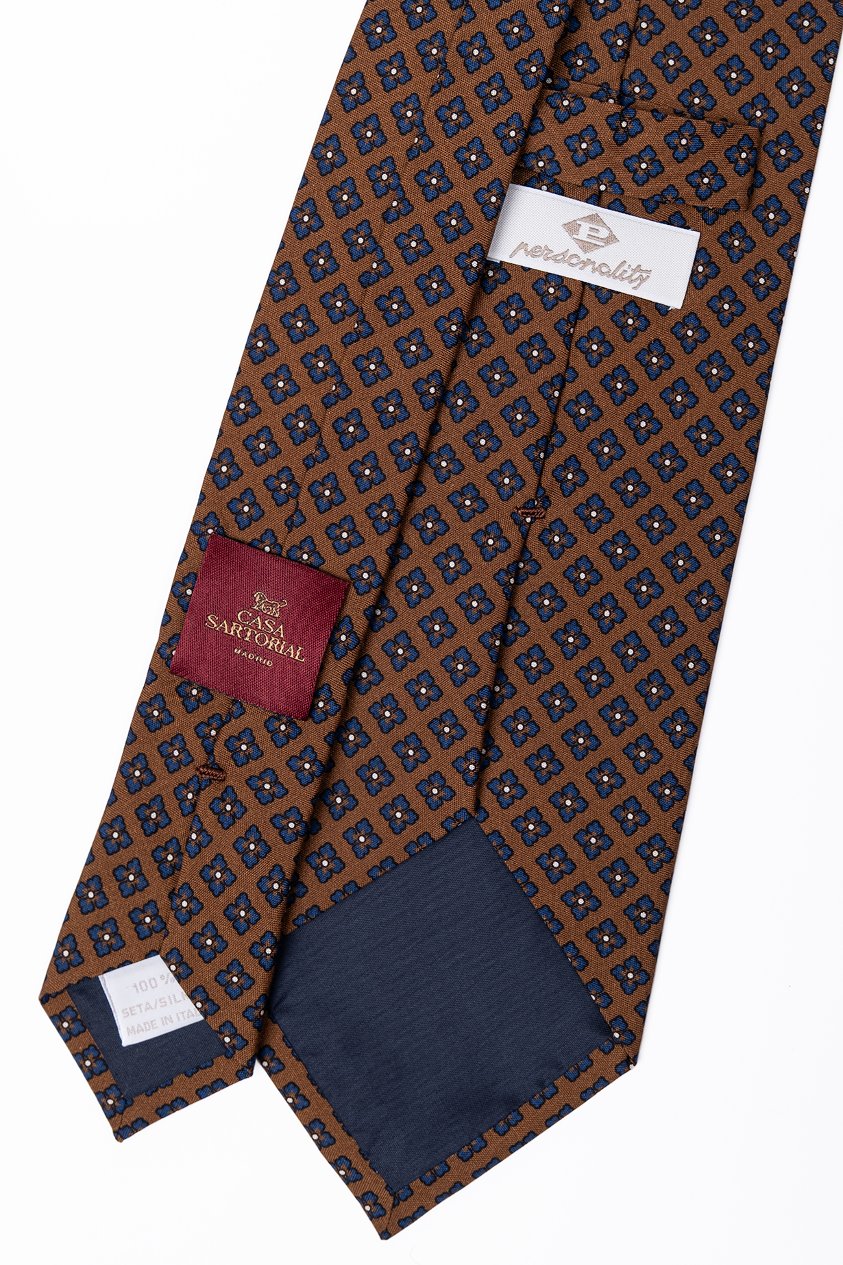 Corbata de Seda Café / Personality