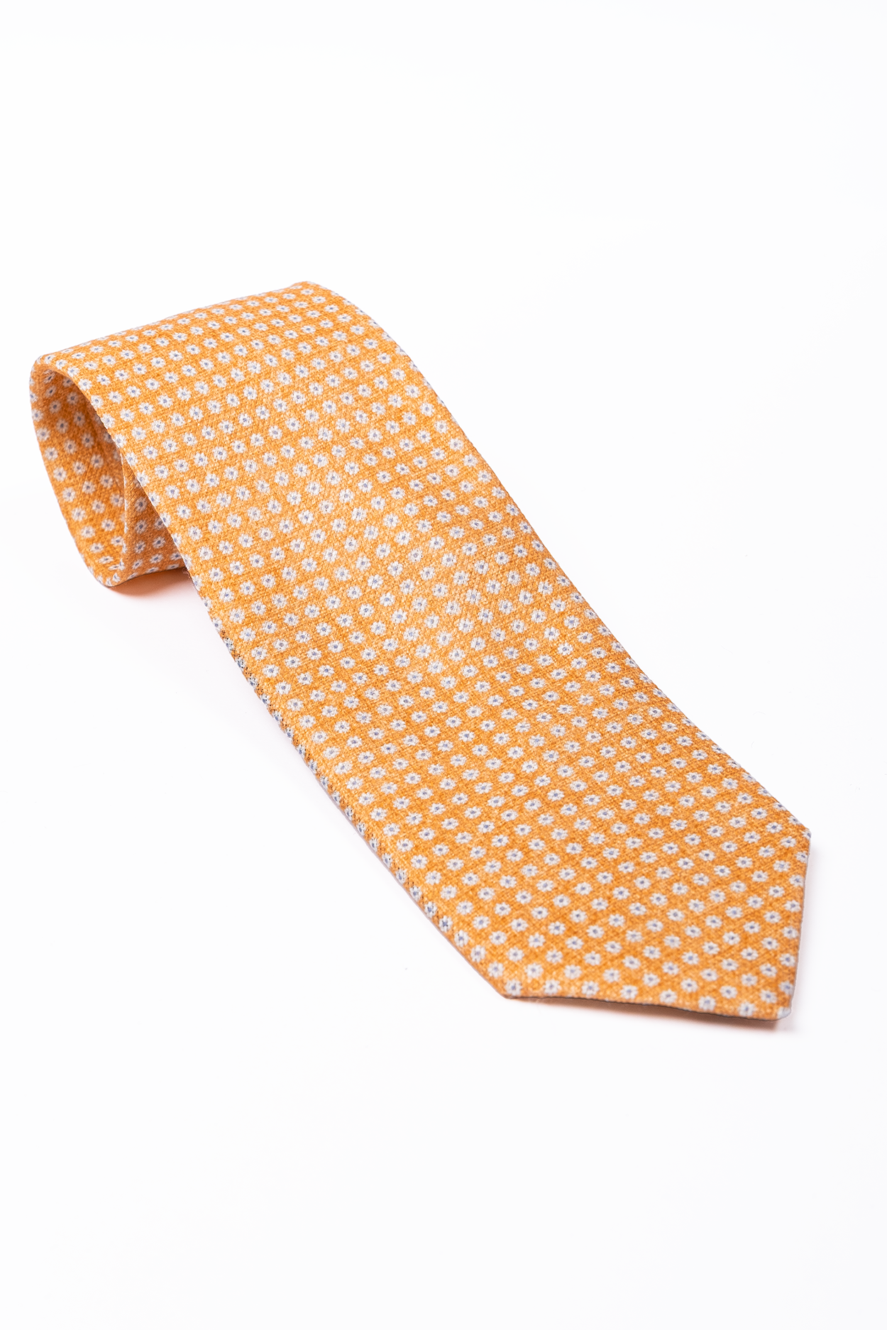 Corbata de Lino Naranja Flores / Personality