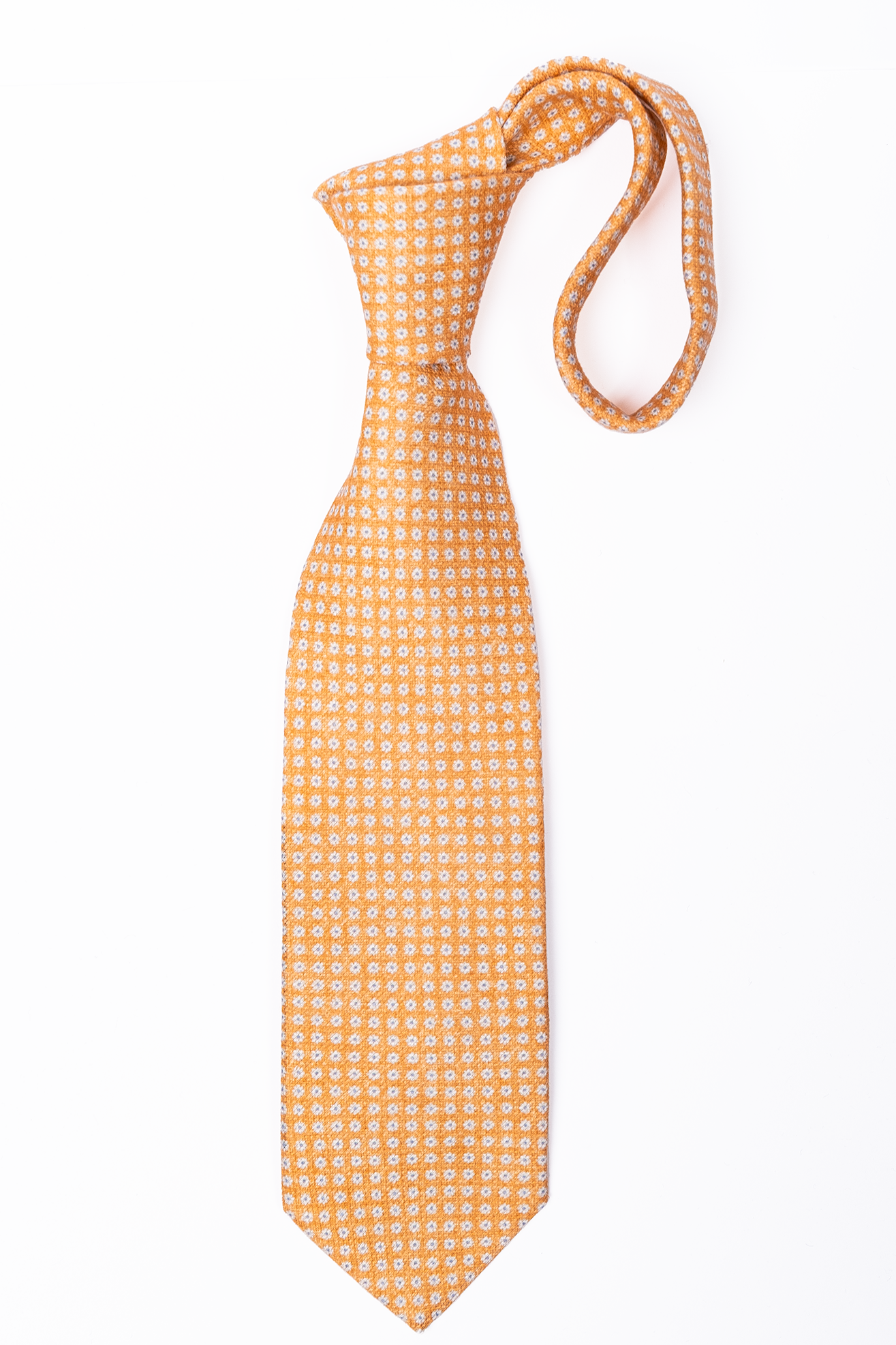Corbata de Lino Naranja Flores / Personality