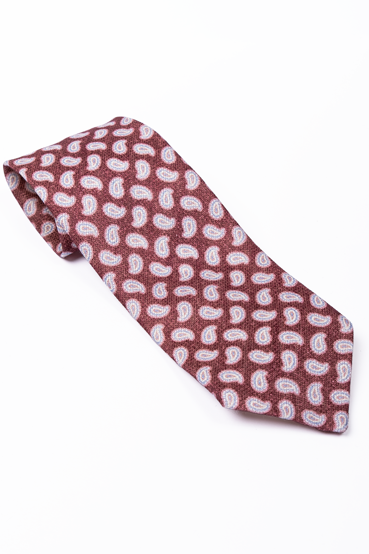 Corbata de lino Rojo Paisley / Personality