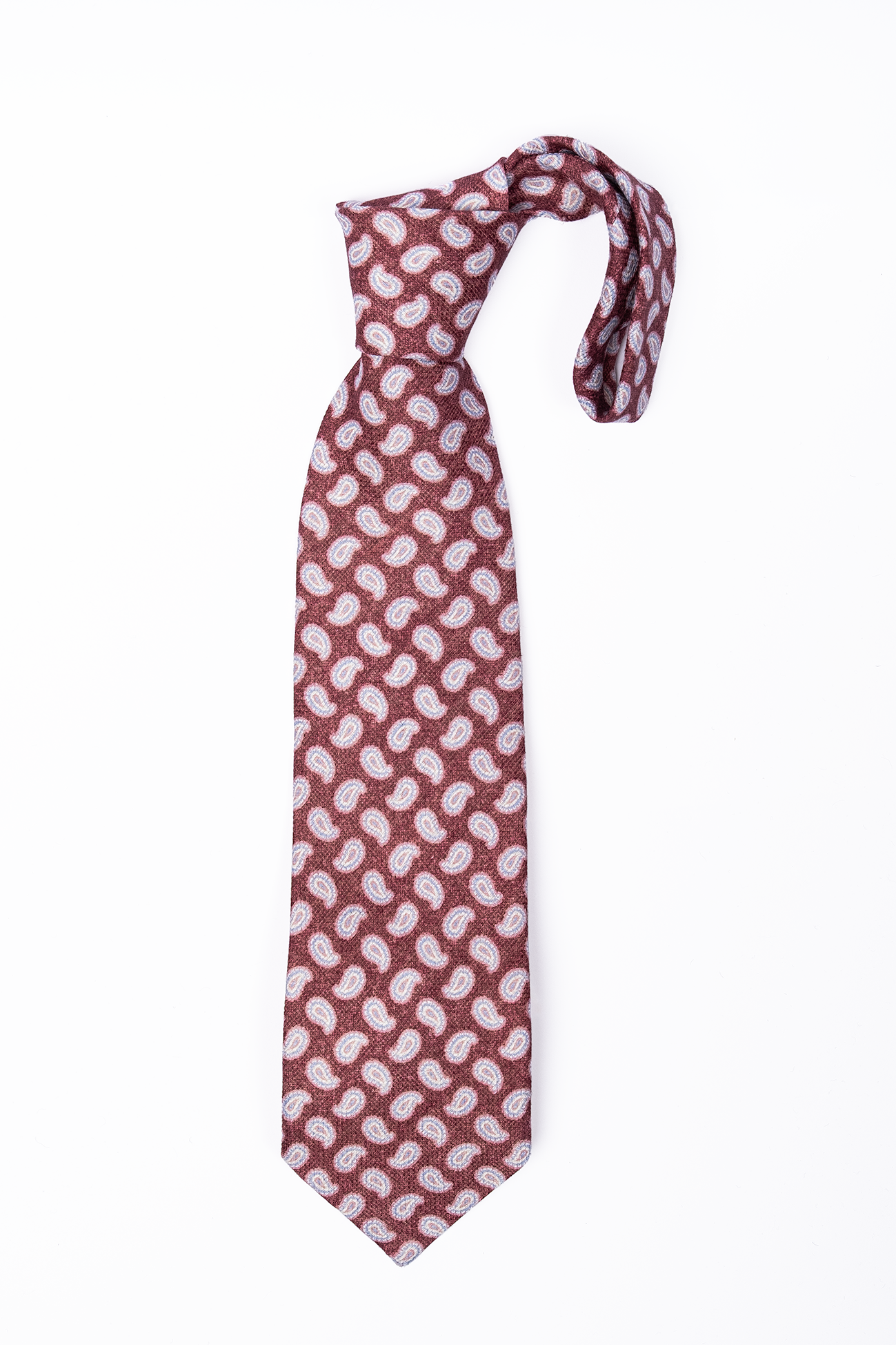 Corbata de lino Rojo Paisley / Personality