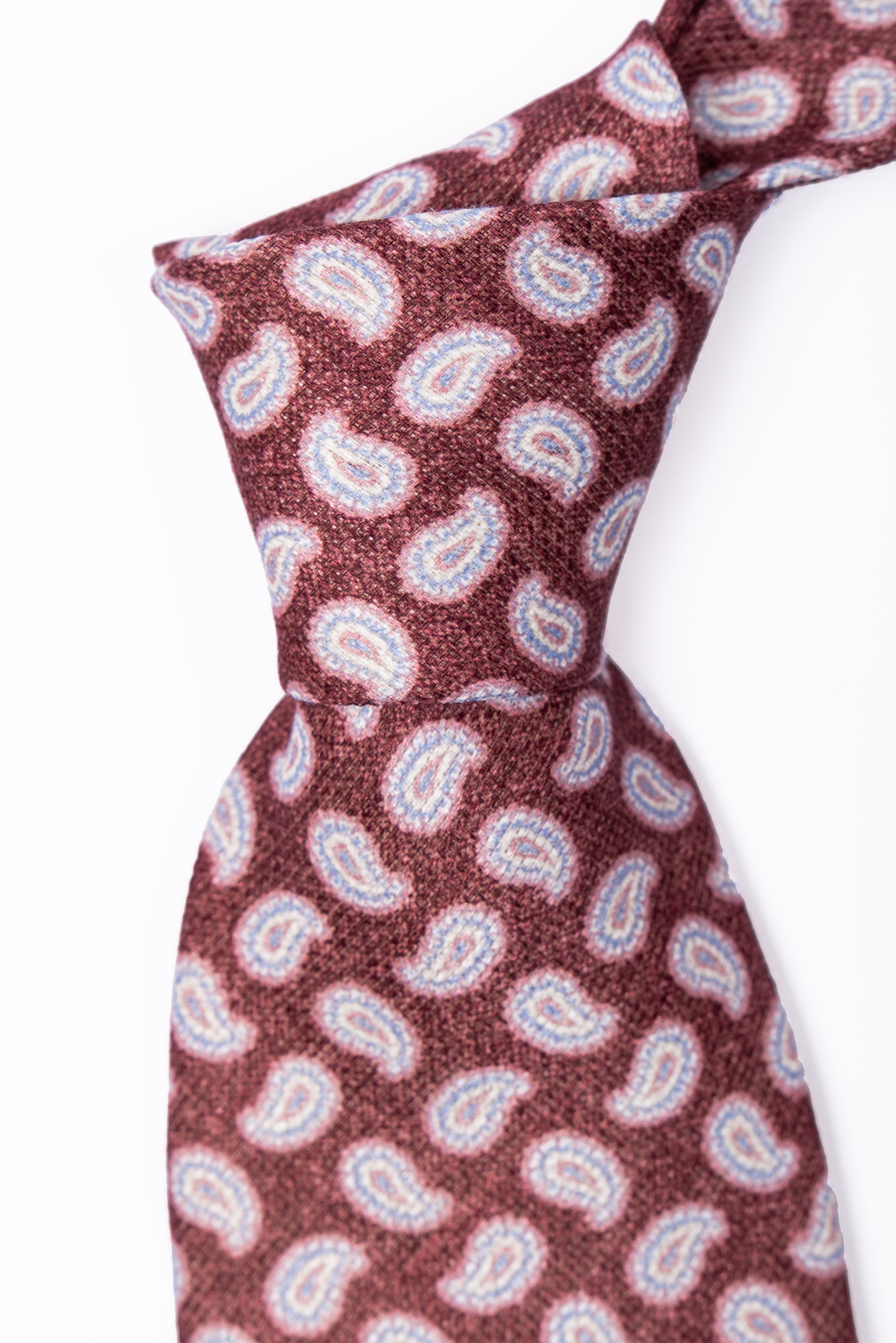 Corbata de lino Rojo Paisley / Personality