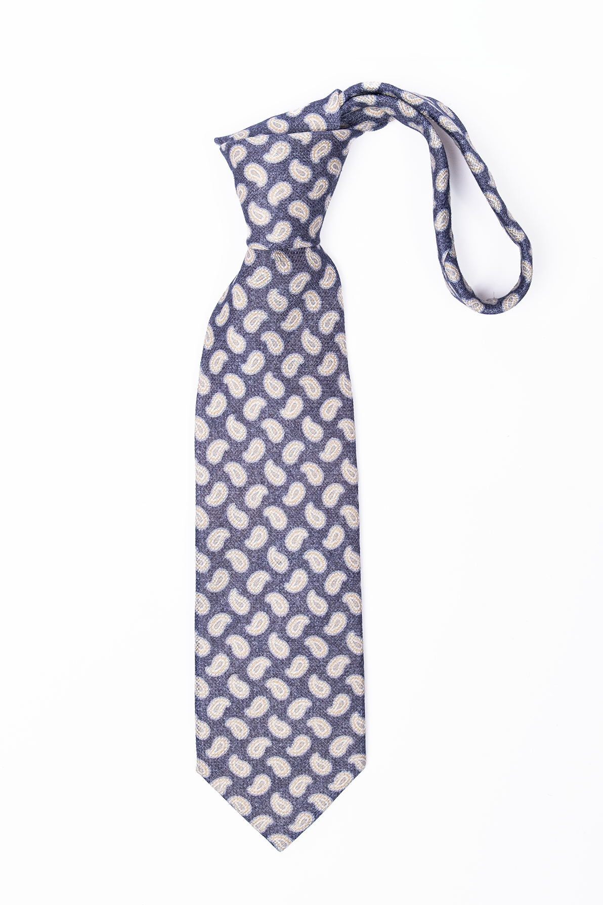 Corbata de lino Azul Paisley / Personality