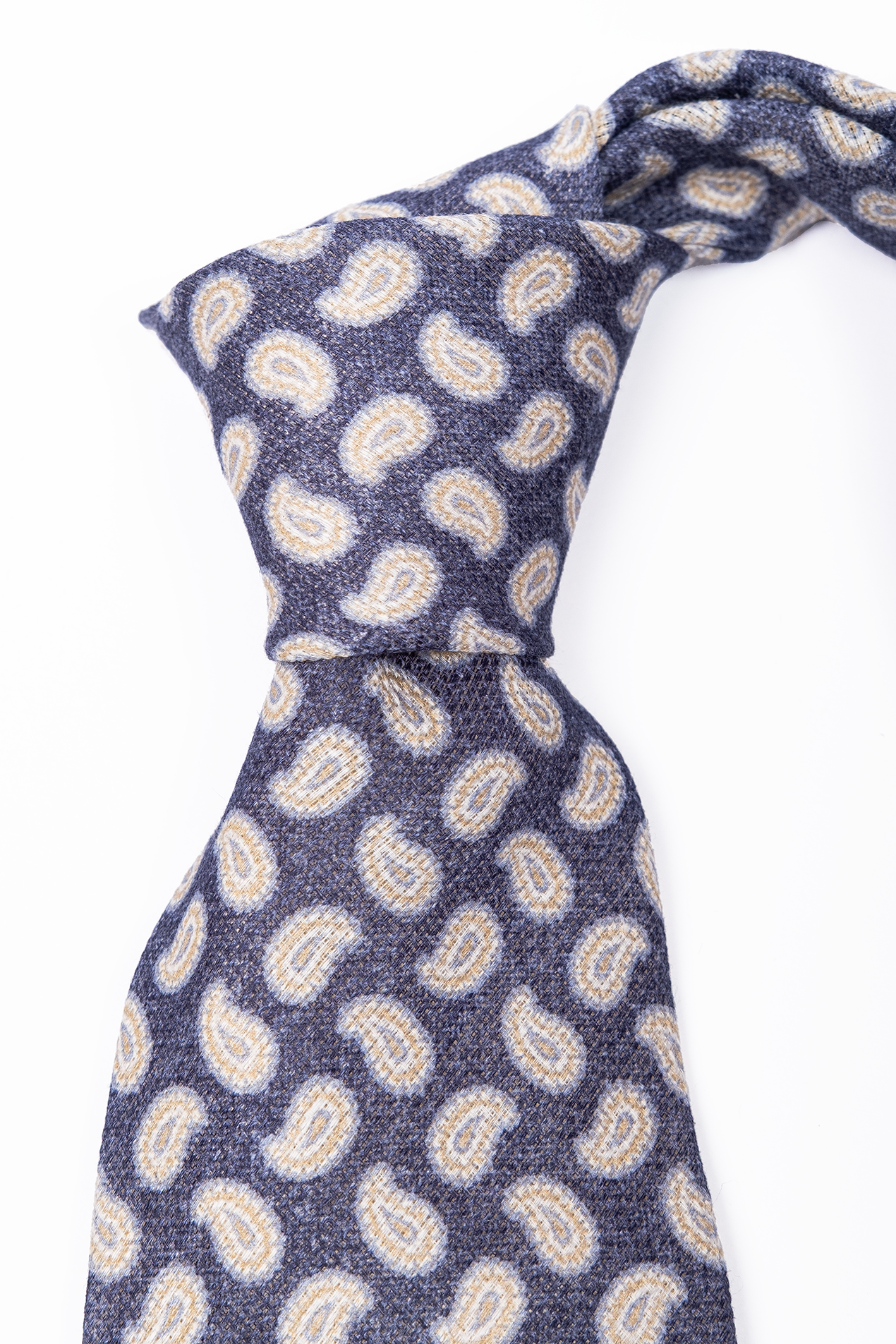 Corbata de lino Azul Paisley / Personality