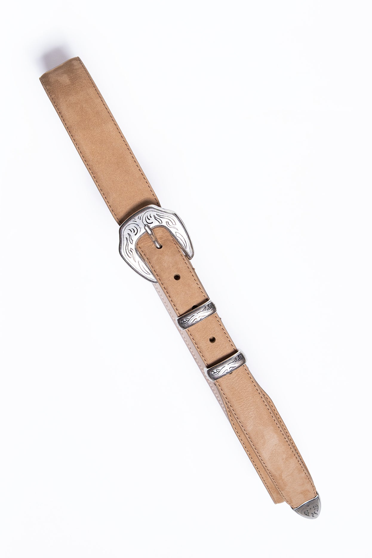 Cinturon Western Nabuk color Beige / SIMONNOT GODARD