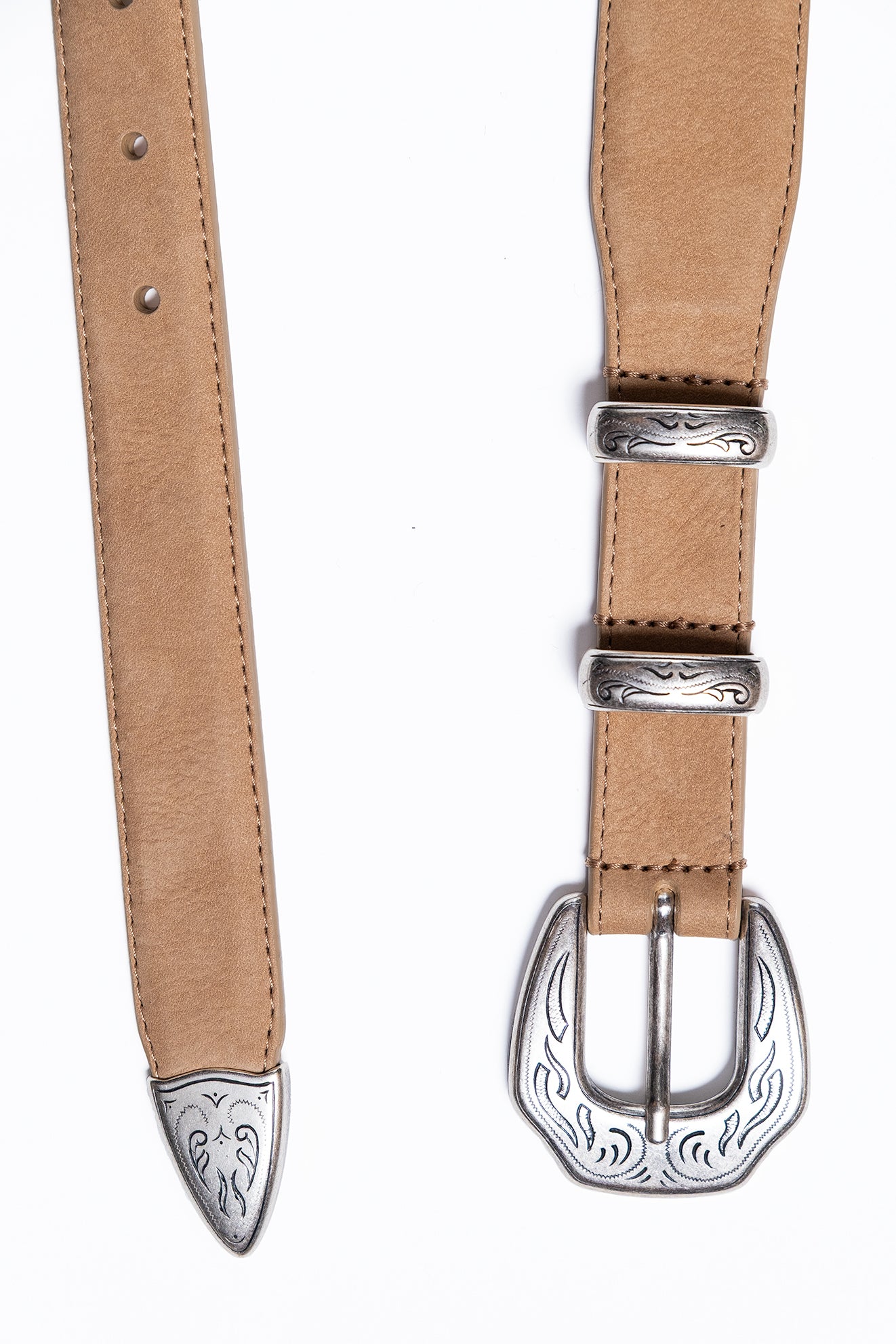 Cinturon Western Nabuk color Beige / SIMONNOT GODARD