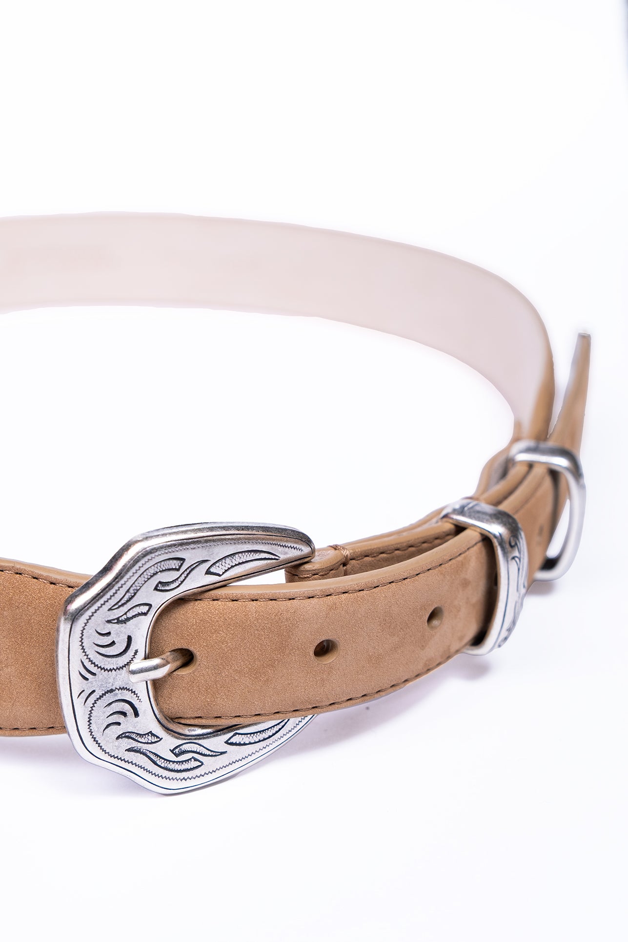 Cinturon Western Nabuk color Beige / SIMONNOT GODARD
