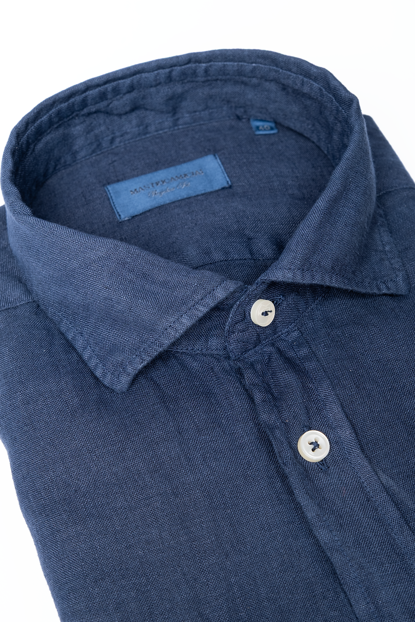 Camisa RTW Lino Navy / Mastricamiciai