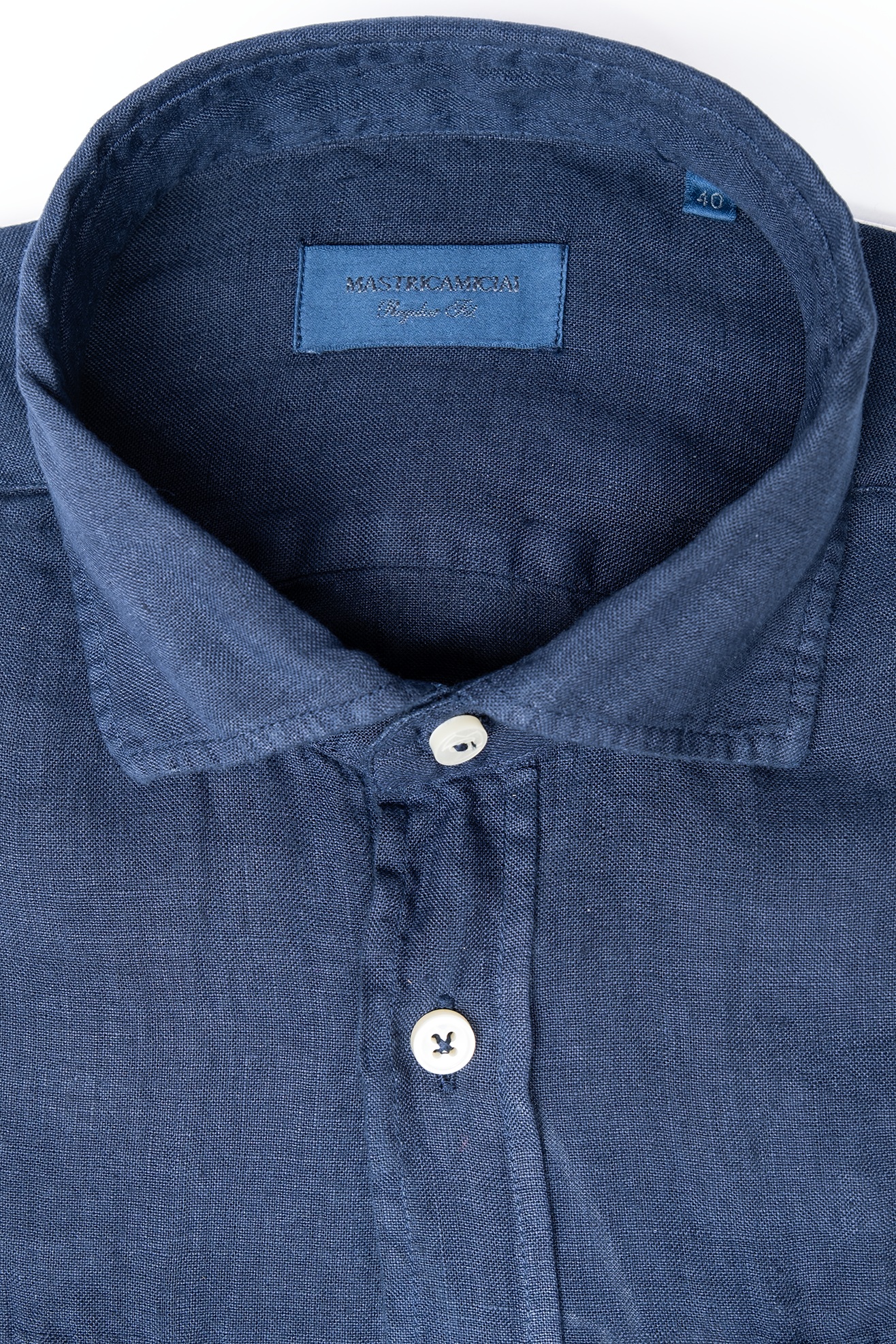 Camisa RTW Lino Navy / Mastricamiciai