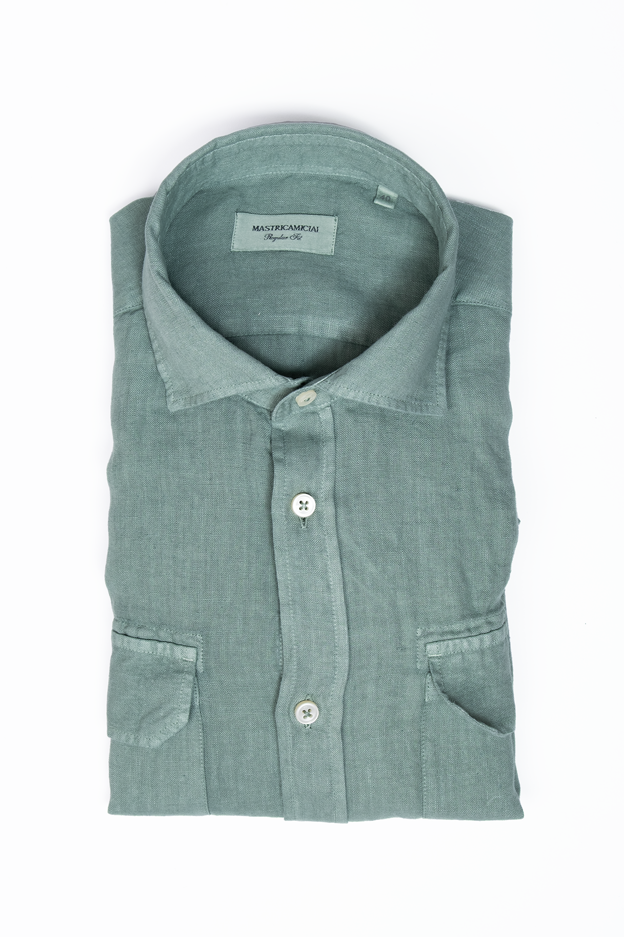 Camisa RTW Lino Pistacho / Mastricamiciai