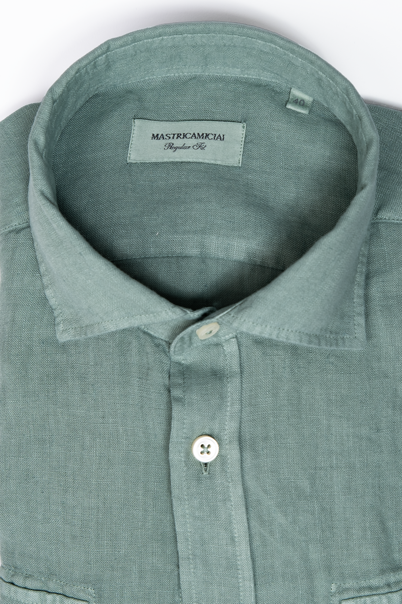 Camisa RTW Lino Pistacho / Mastricamiciai