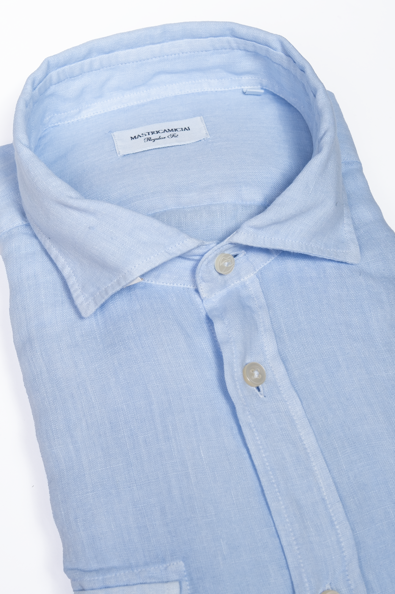 Camisa RTW Lino Celeste / Mastricamiciai