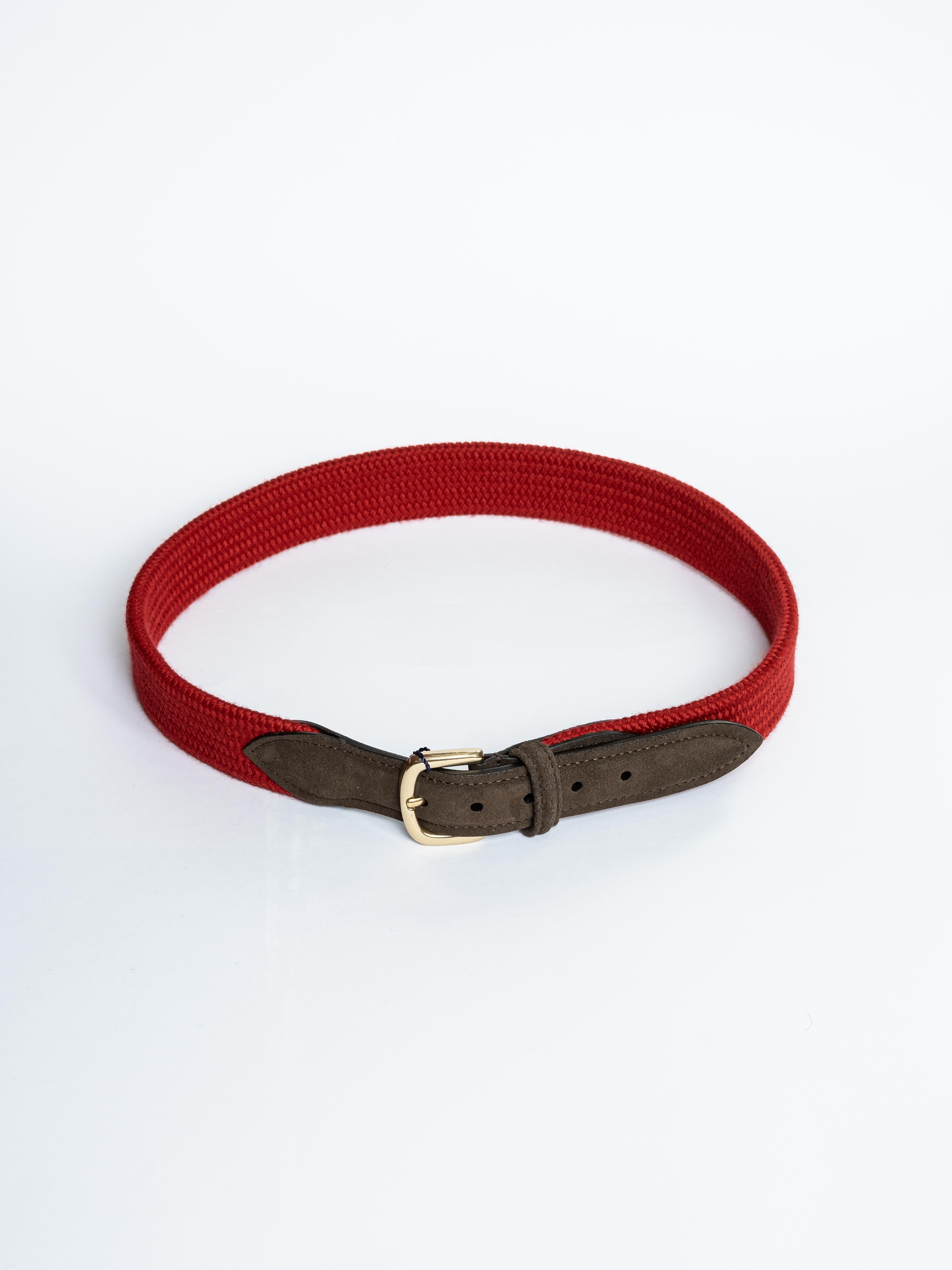Cinturon de Piel & Elastico Lana Red / ANDERSON'S