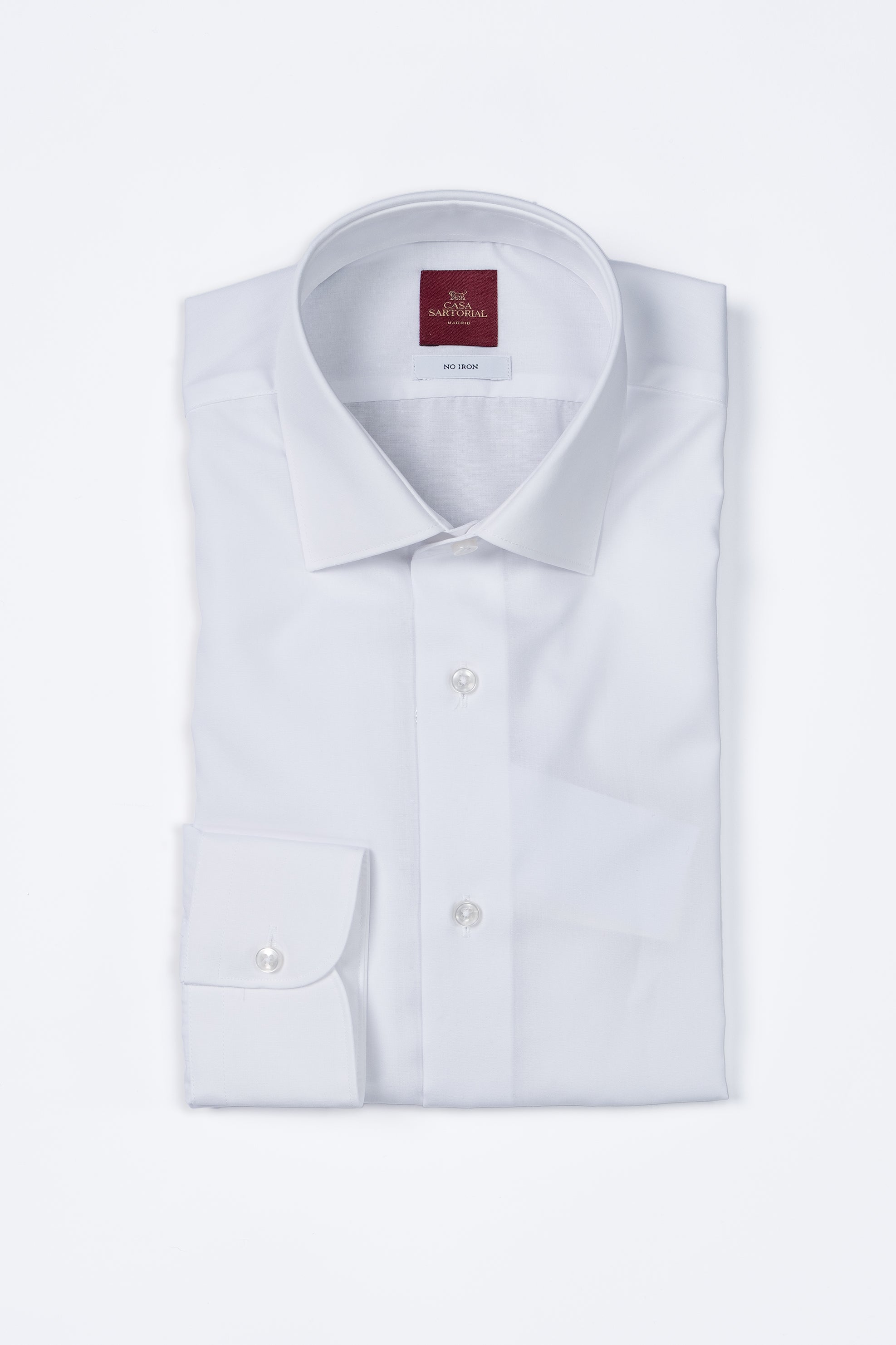 Camisa RTW Algodón Non Iron Blanca Popelina / CASA SARTORIAL