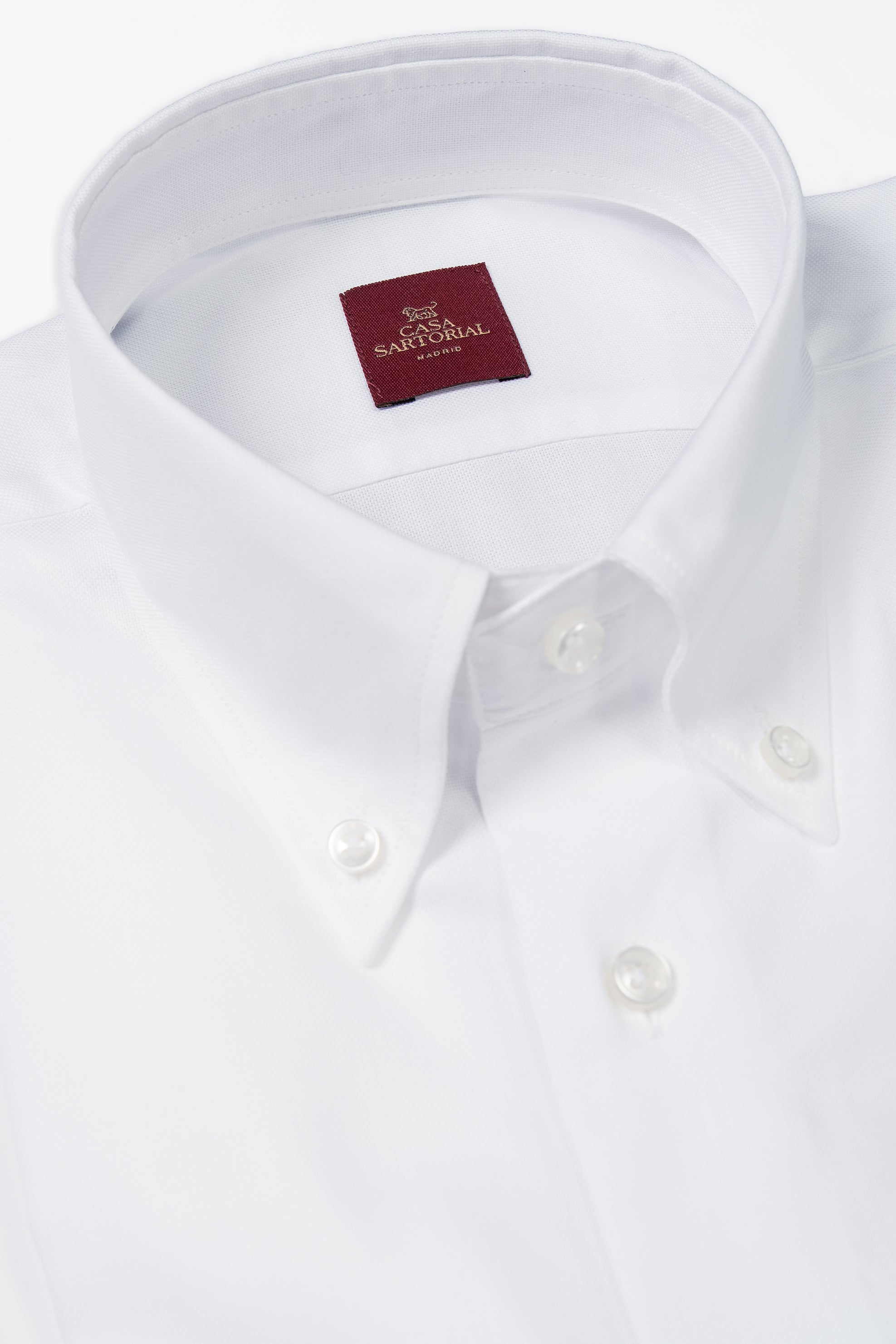 Camisa RTW Algodón Oxford Botton Down Blanca / CASA SARTORIAL