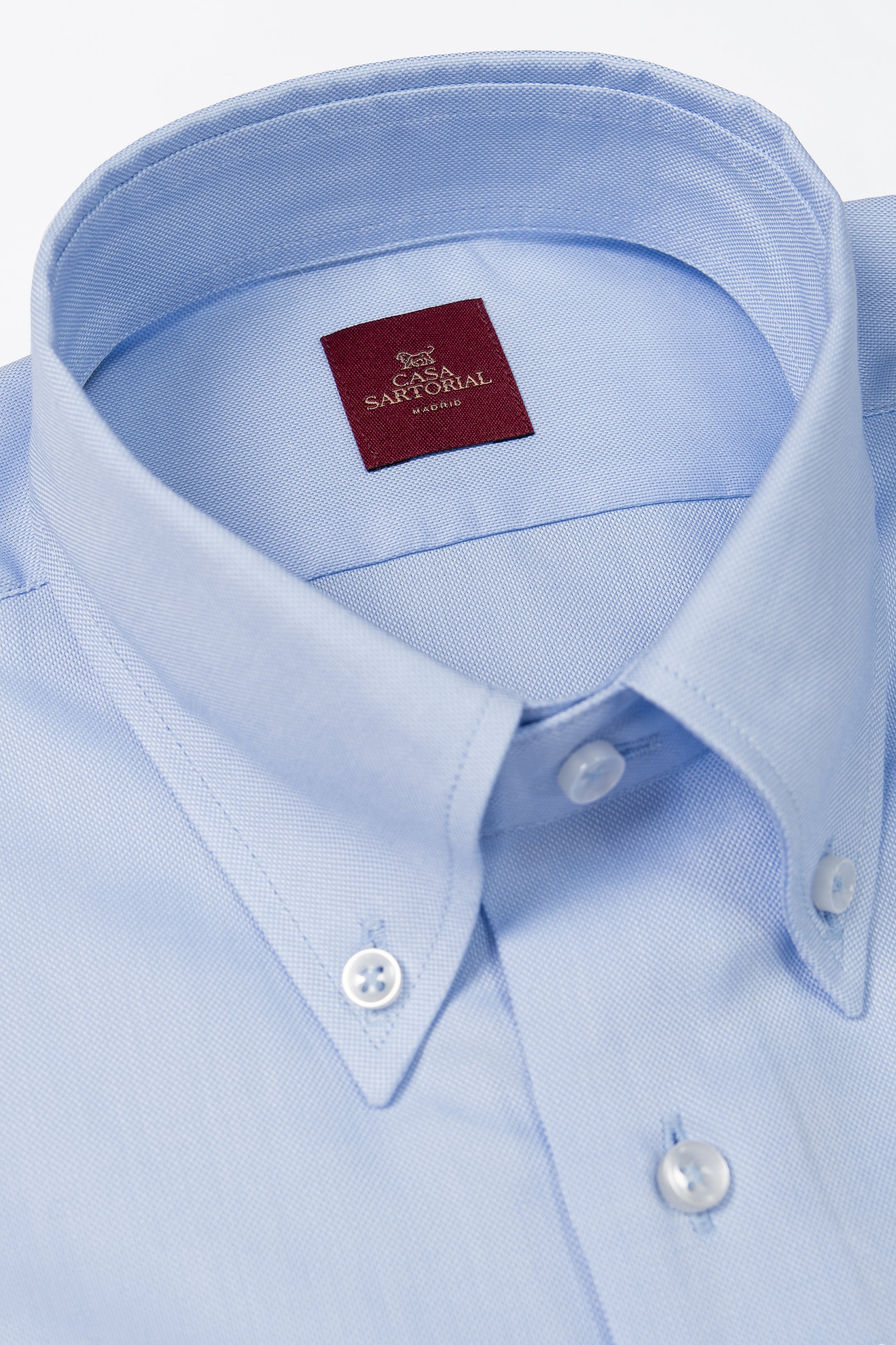 Camisa RTW Algodón Non Iron Azul Celeste Popelina / CASA SARTORIAL
