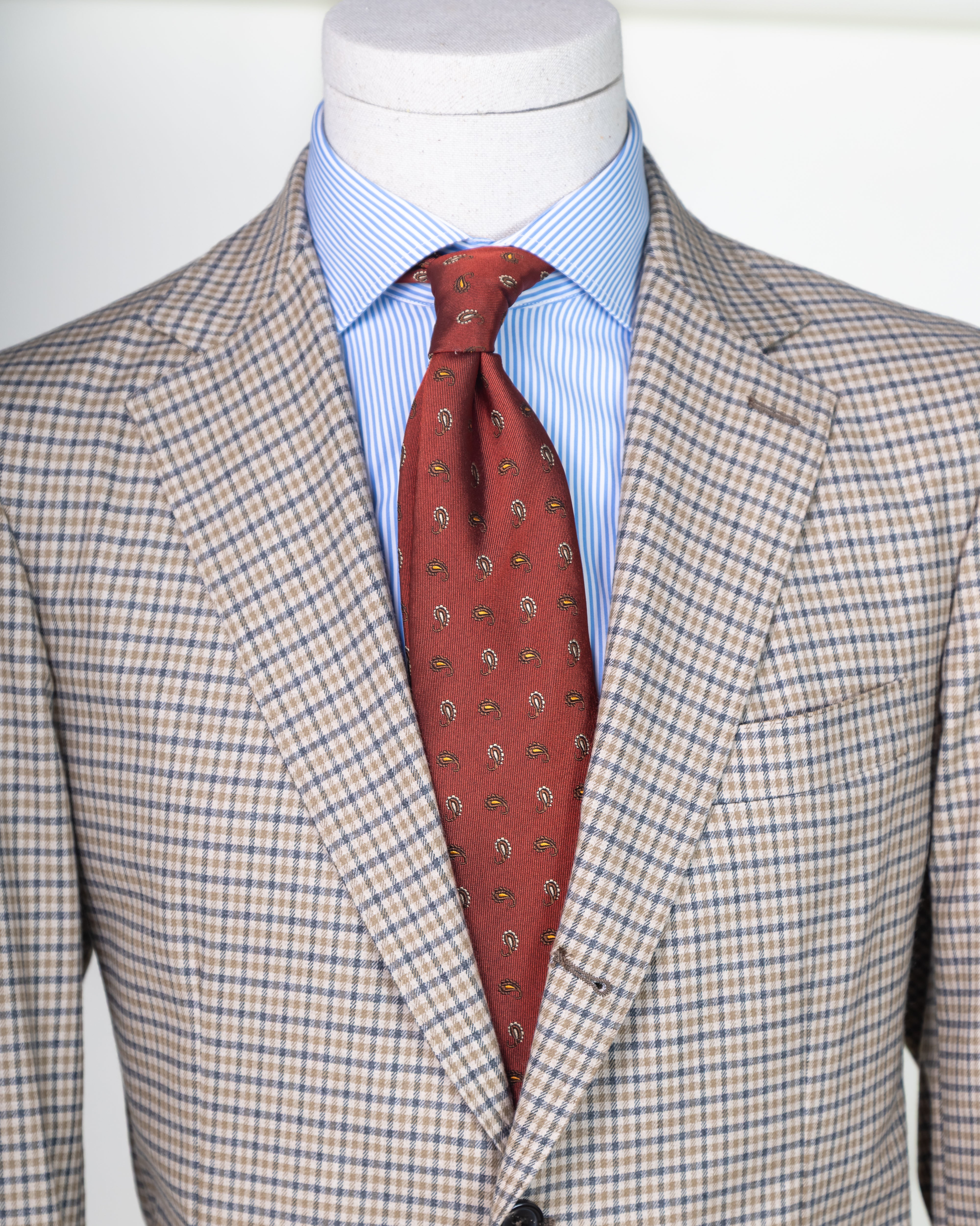 Sportcoat Beige Guncheck / ERRICO FORMICOLA