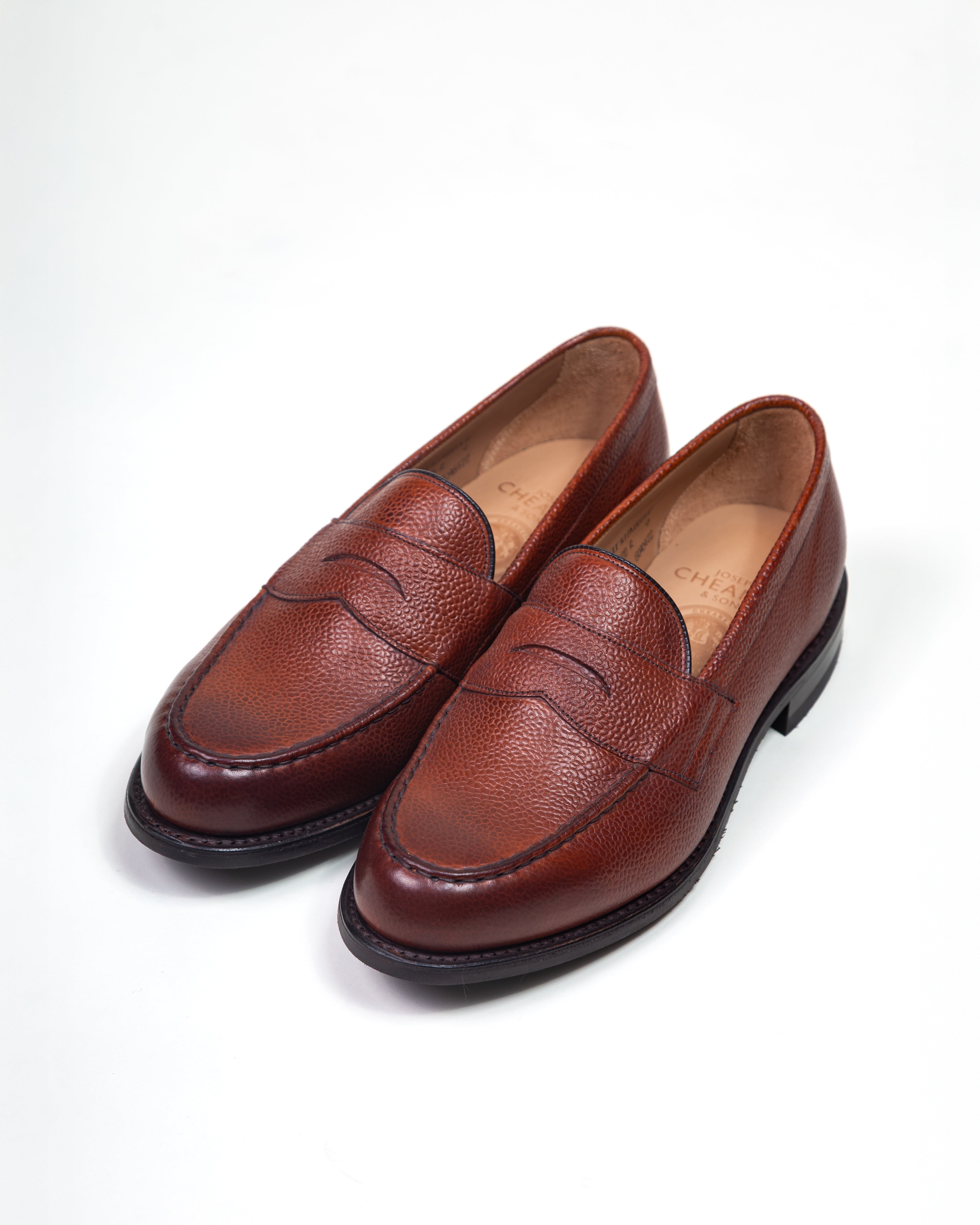 Howard R Loafer in Mahogany Grain Leather / JOSEPH CHEANEY