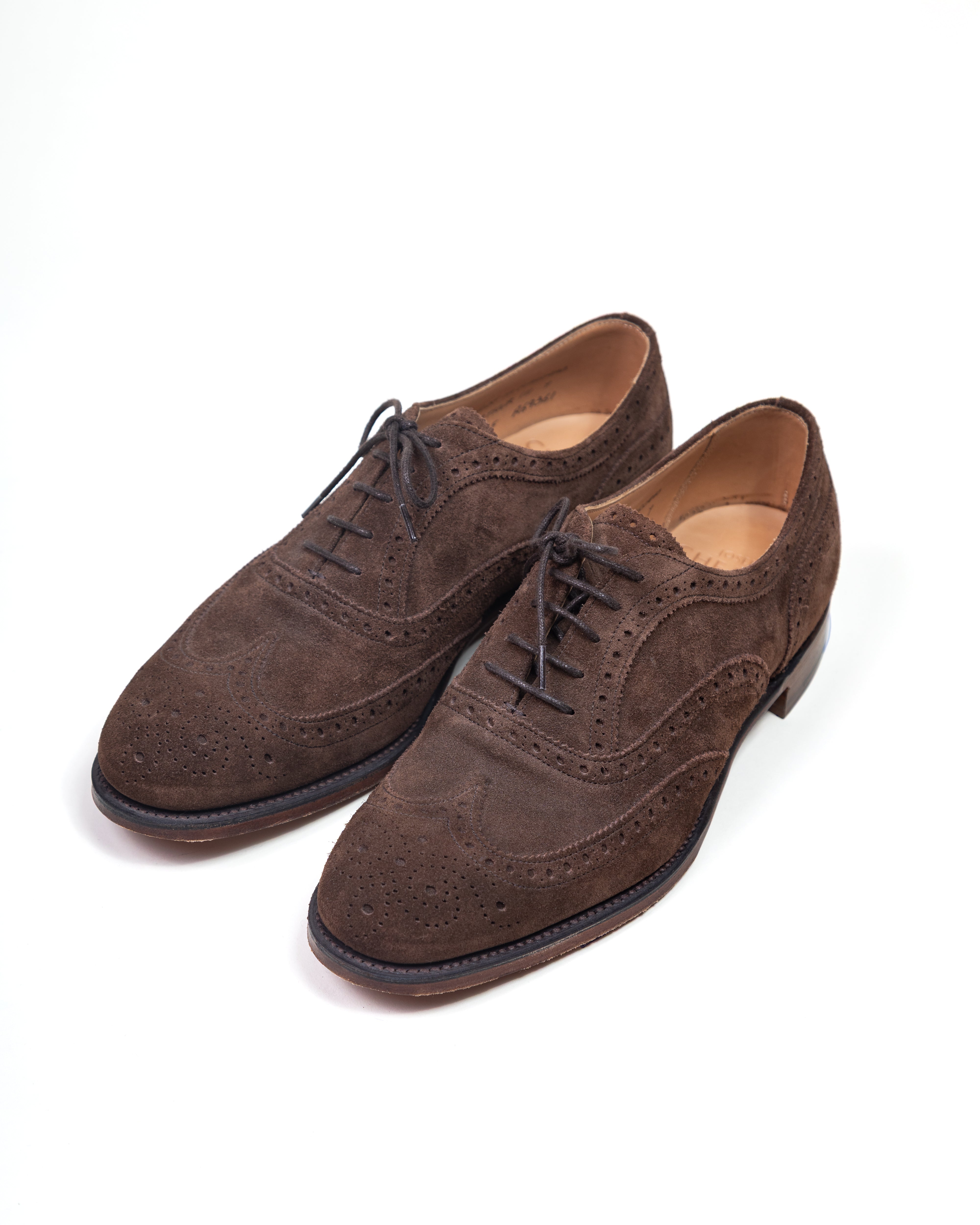 Shoes Arthur III Oxford Brogue in Plough Suede / JOSEPH CHEANEY