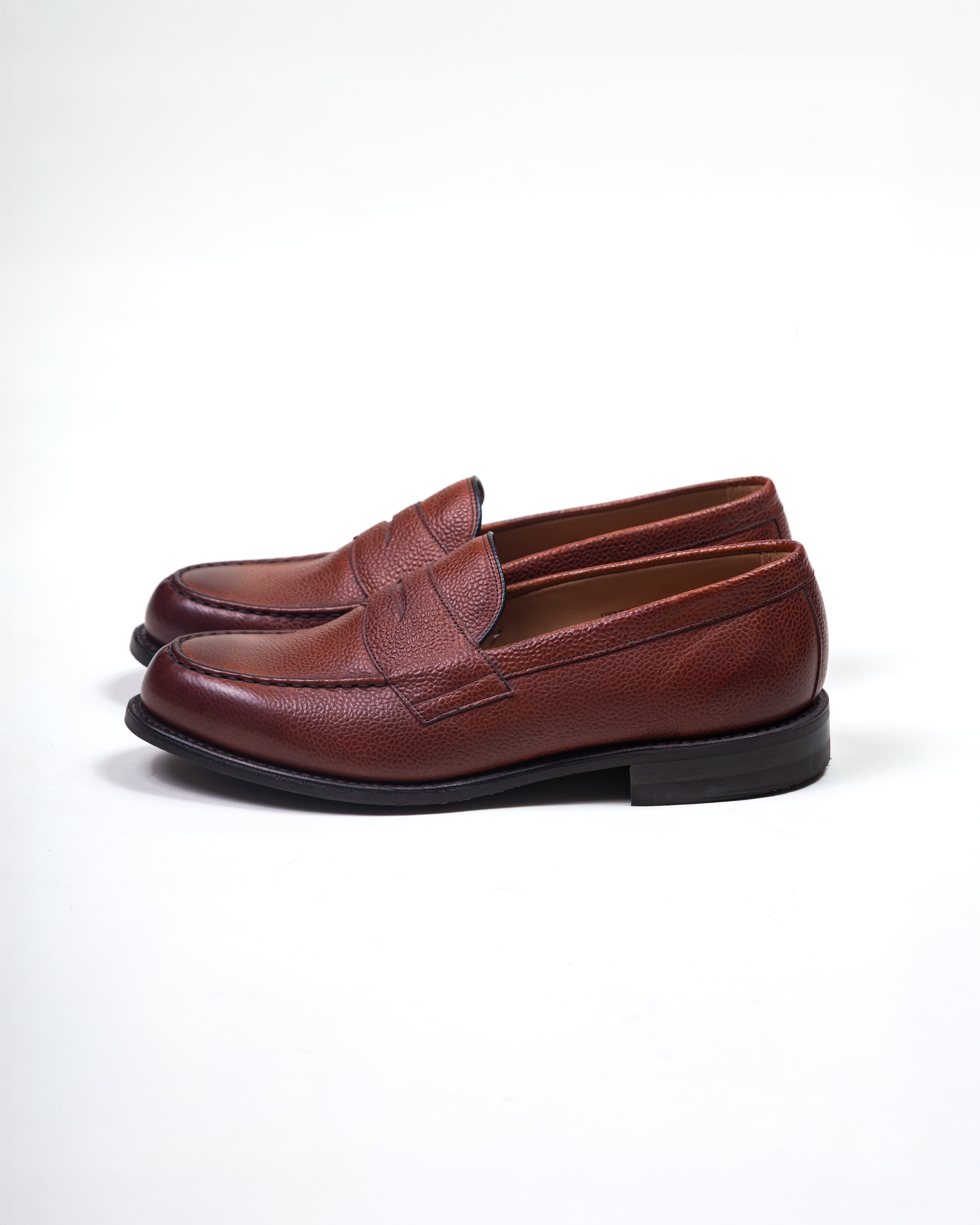 Howard R Loafer in Mahogany Grain Leather / JOSEPH CHEANEY