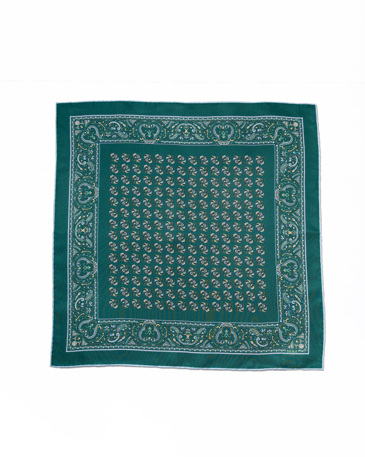 Pocket Square Verde II | Serà Fine Silk