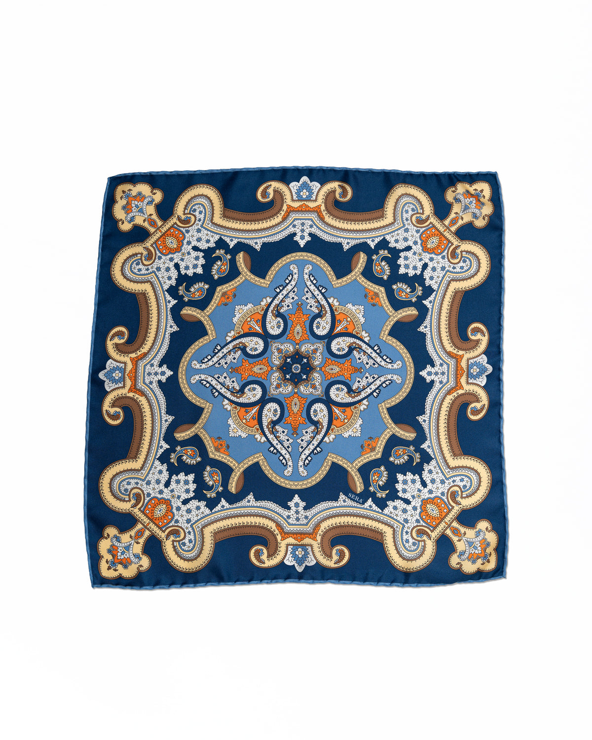 Pocket Square Azul | Serà Fine Silk
