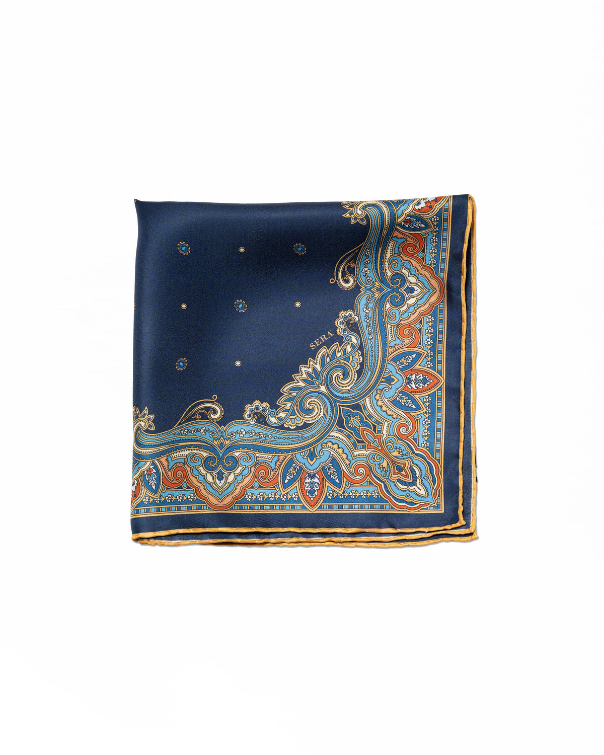 Pocket Square Azul Marino II | Serà Fine Silk