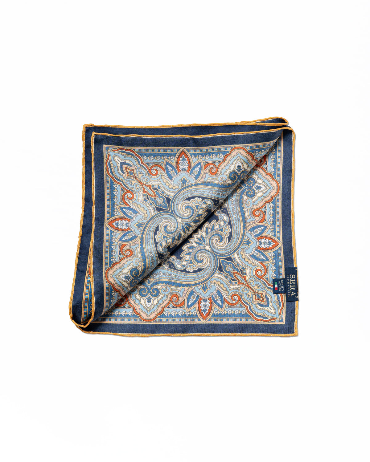 Pocket Square Azul Marino II | Serà Fine Silk