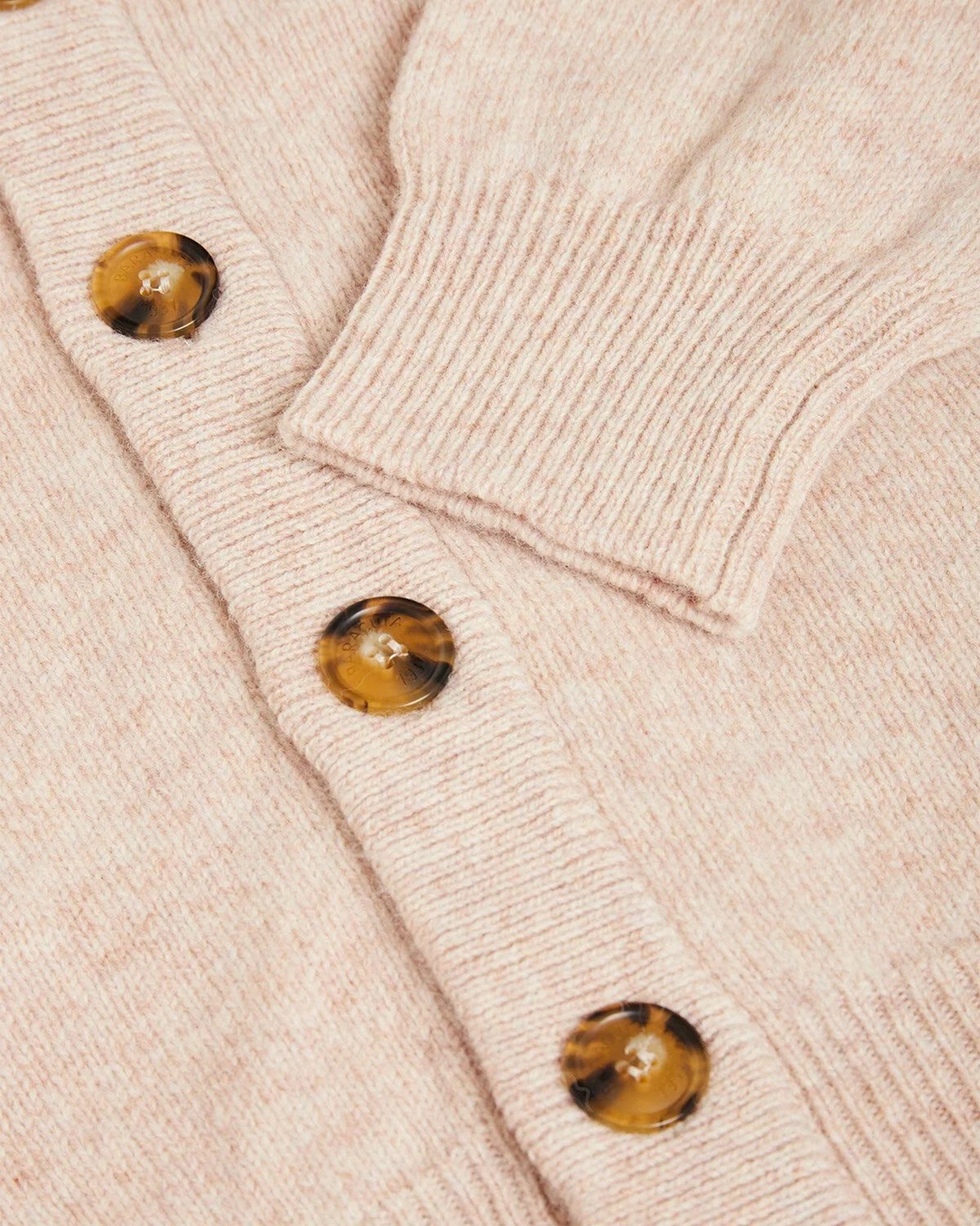 Shetland Wool Cardigan Antique White / Baracuta