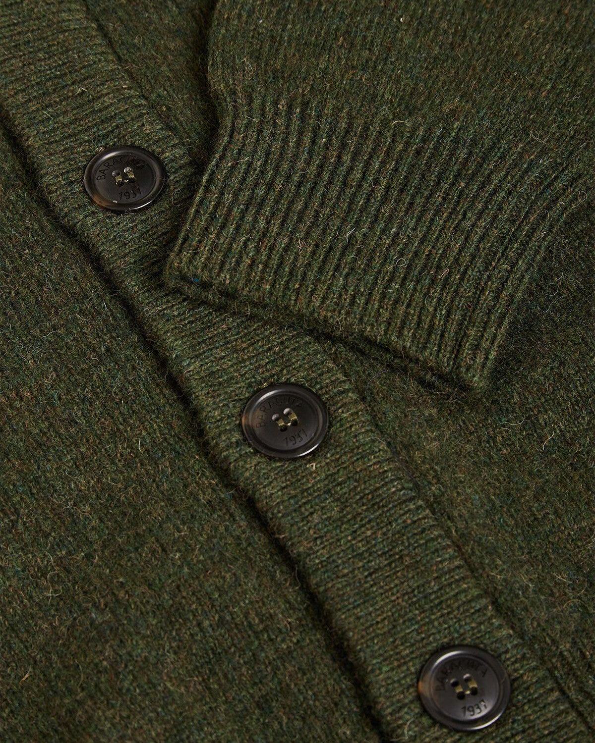 Shetland Wool Cardigan Beech / Baracuta